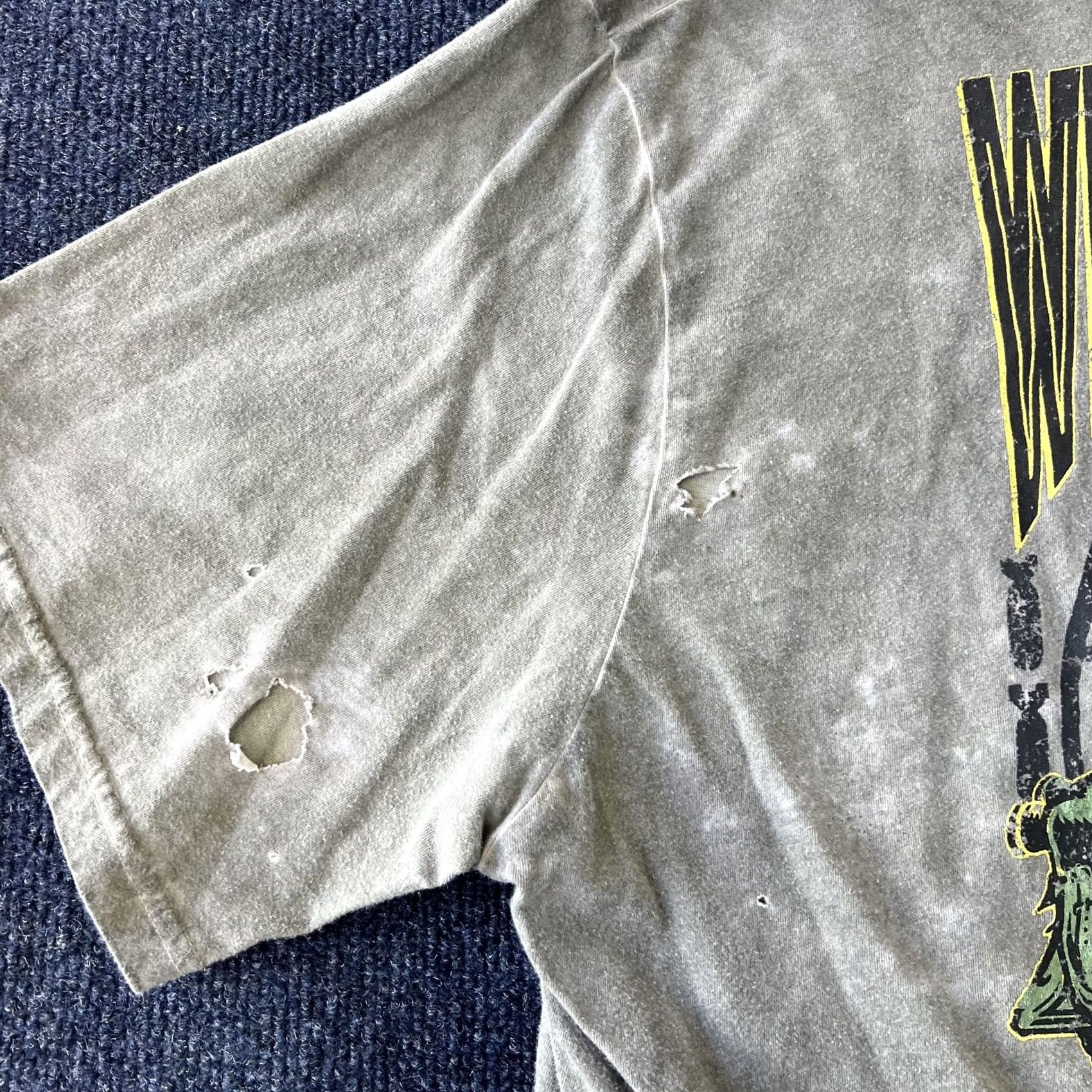 Vintage Lethal Threat Shirt Mens 2XL Gray Wheels of Victory Motorcycle Pin Up Graphic Size US XXL / EU 58 / 5 - 7 Thumbnail