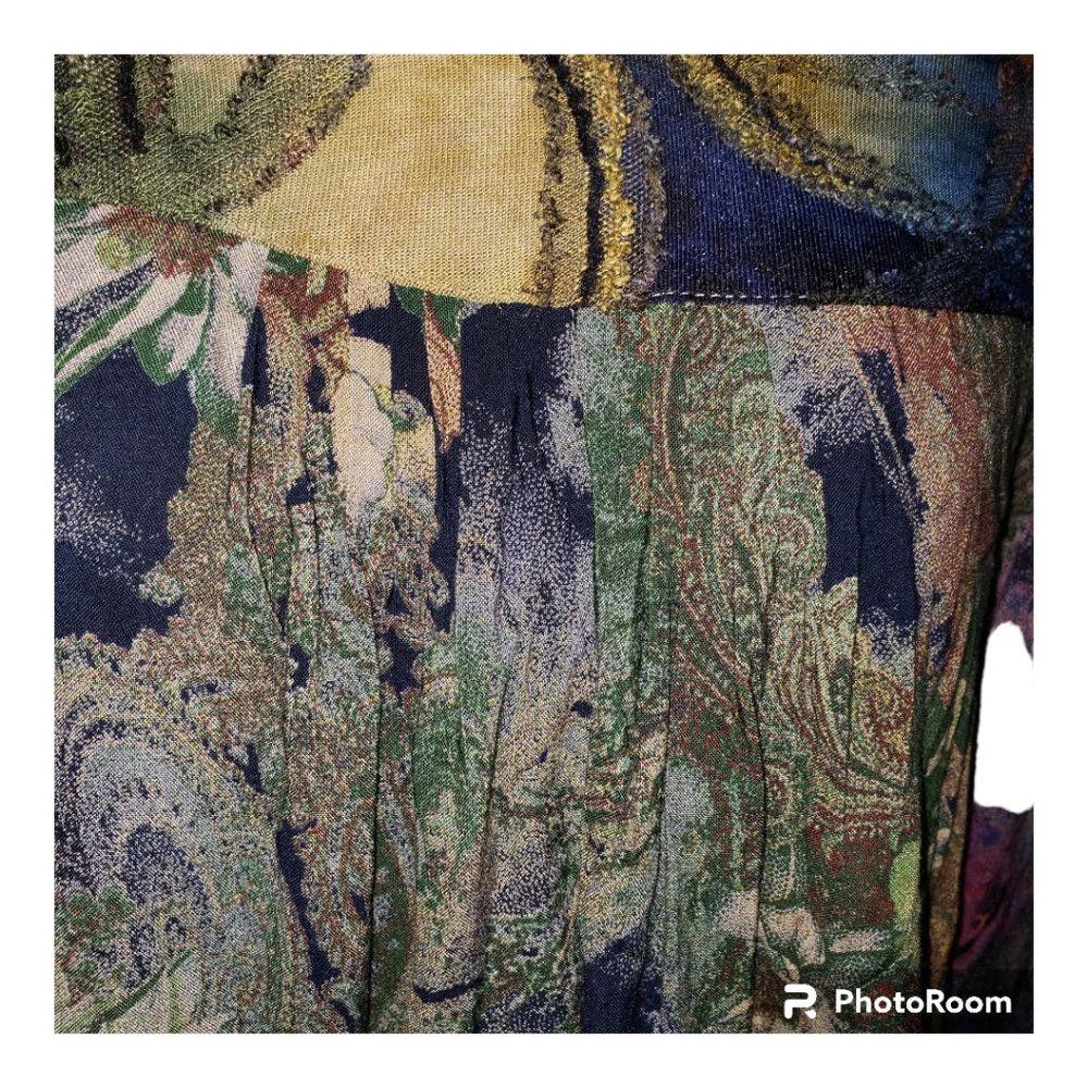 Designer CT734 Ethyl Floral Long Sleeve Blouse S Size S / US 4 / IT 40 - 2 Thumbnail