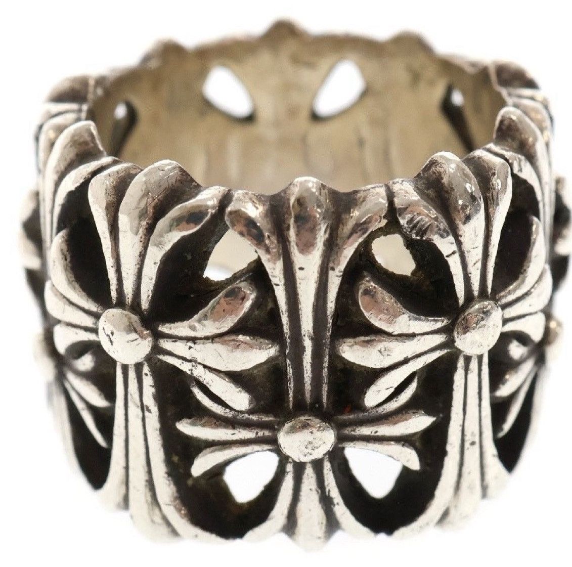 Chrome Hearts Chrome Hearts Cemetery Cross Silver Ring Size ONE SIZE - 4 Thumbnail