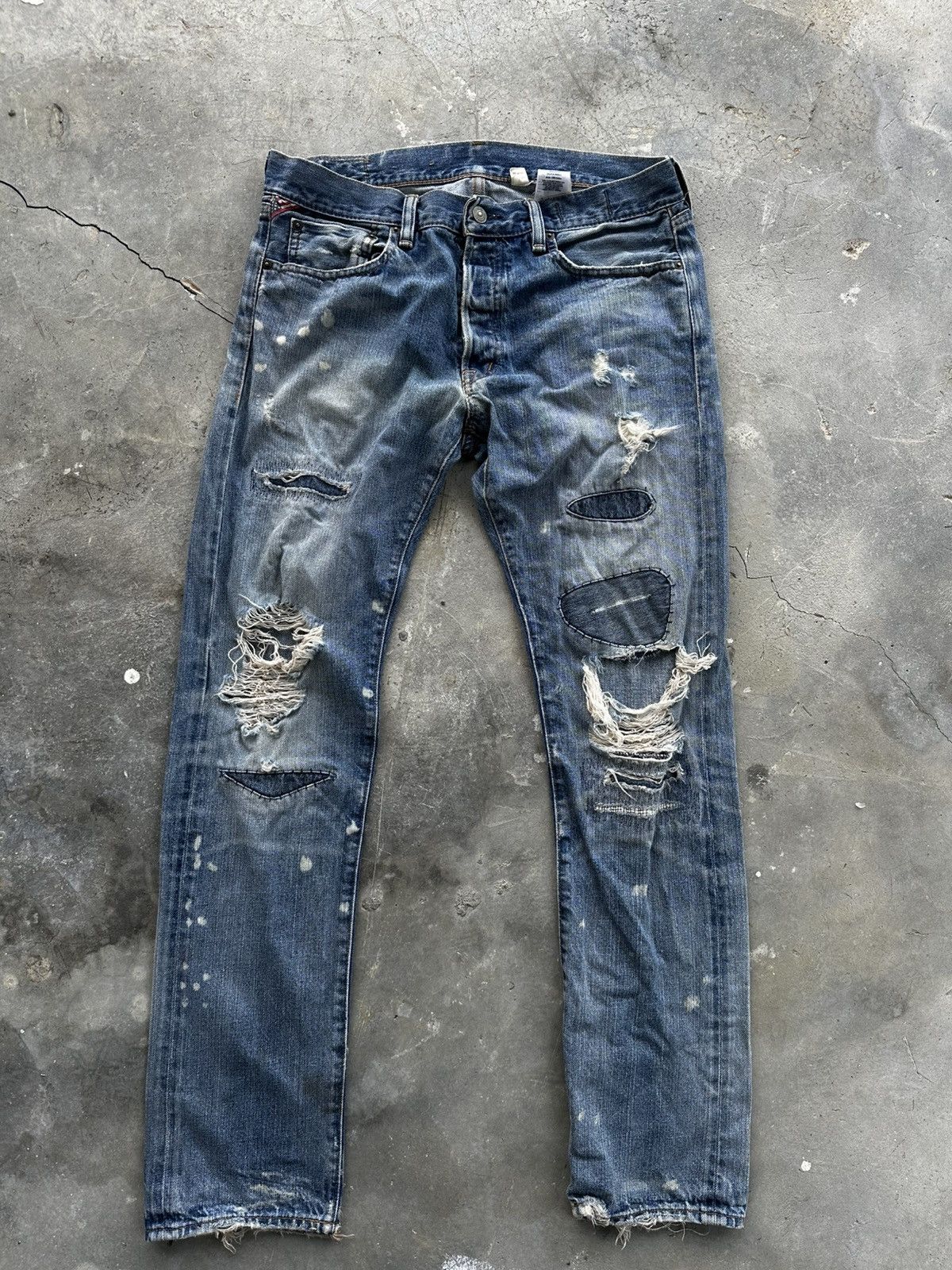 Ralph Lauren Distressed Denim Jeans