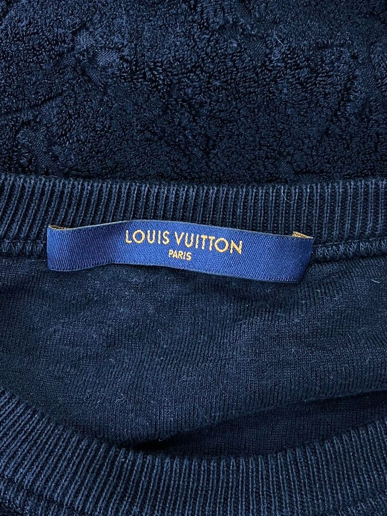 Louis Vuitton Louis Vuitton Black embossed presbyopic towel material sho Size US M / EU 48-50 / 2 - 3 Thumbnail