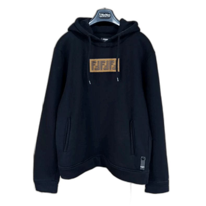 Fendi Fendi Embroidered Logo Wool Hoodie Size US L / EU 52-54 / 3 - 1 Thumbnail