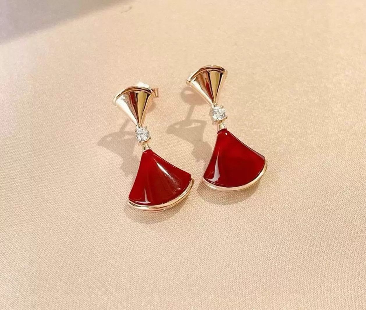 Bvlgari BVLGARI DIVAS’ DREAM Red Agate Earrings Women's Size ONE SIZE - 5 Thumbnail