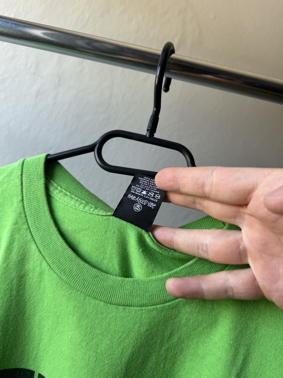 Stussy Stussy No.4 Tee "Kelly" Green y2k logo 00s M skate Size US M / EU 48-50 / 2 - 4 Thumbnail