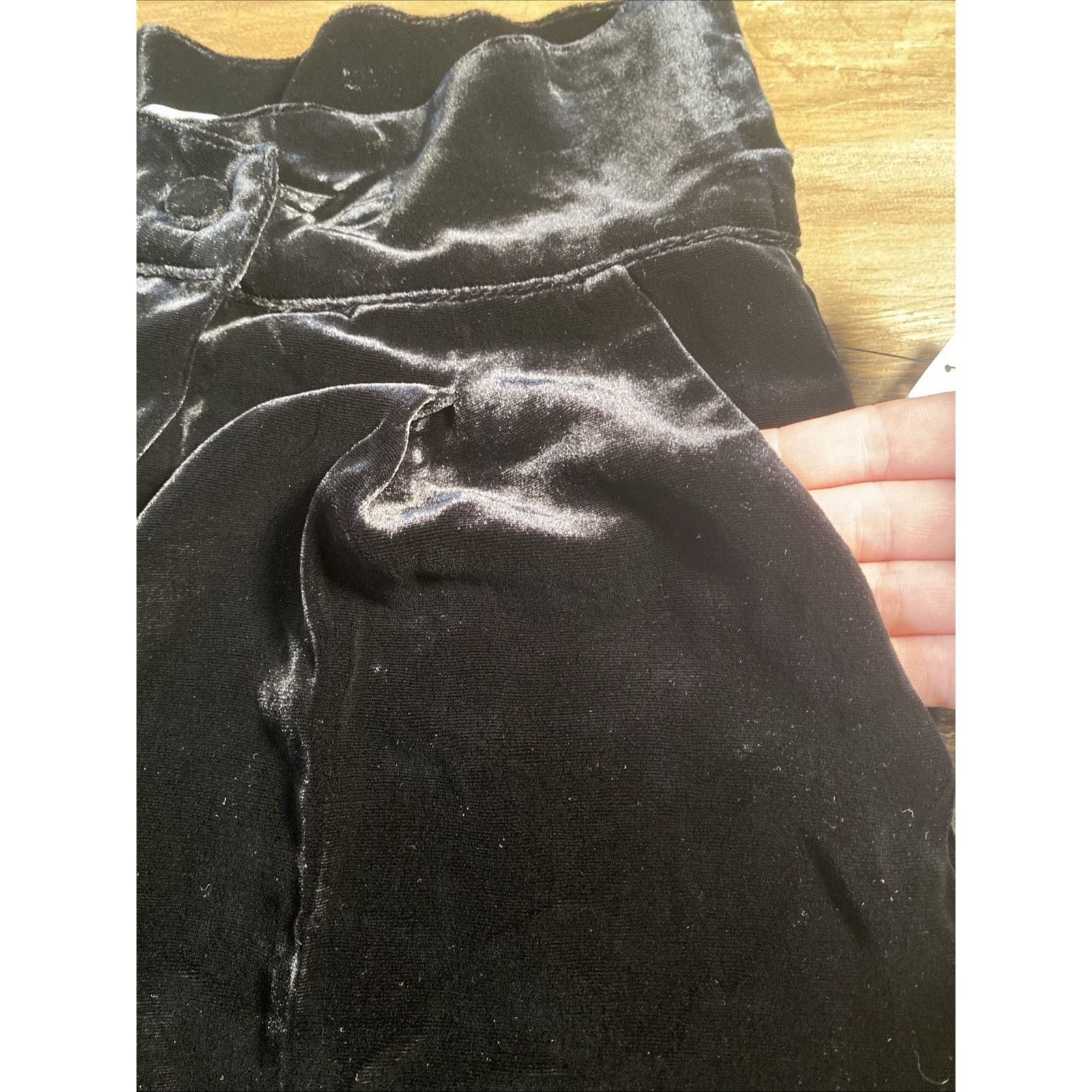 Joie Joie Farah High Waist Velvet Pants Women 4 Caviar Pockets Size 27" / US 4 / IT 40 - 12 Thumbnail