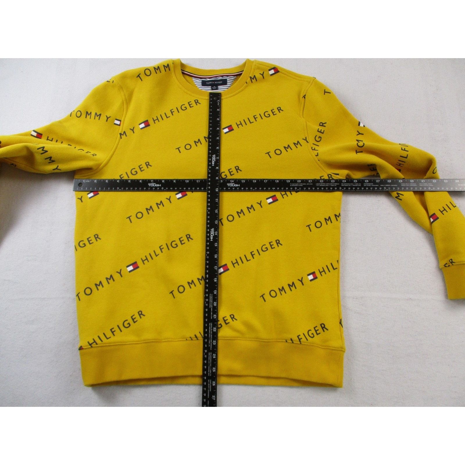 Tommy Hilfiger Tommy Hilfiger All-Over Print Crewneck Mustard Yellow Men XL Size US XL / EU 56 / 4 - 5 Thumbnail