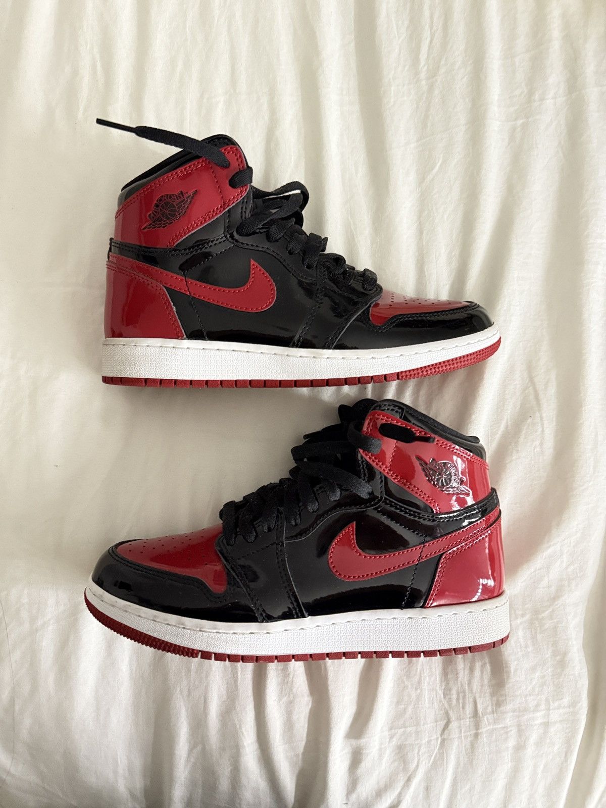 Jordan Brand Patent Bred 1s 🍓 Size US 5.5 / EU 38 - 5 Thumbnail