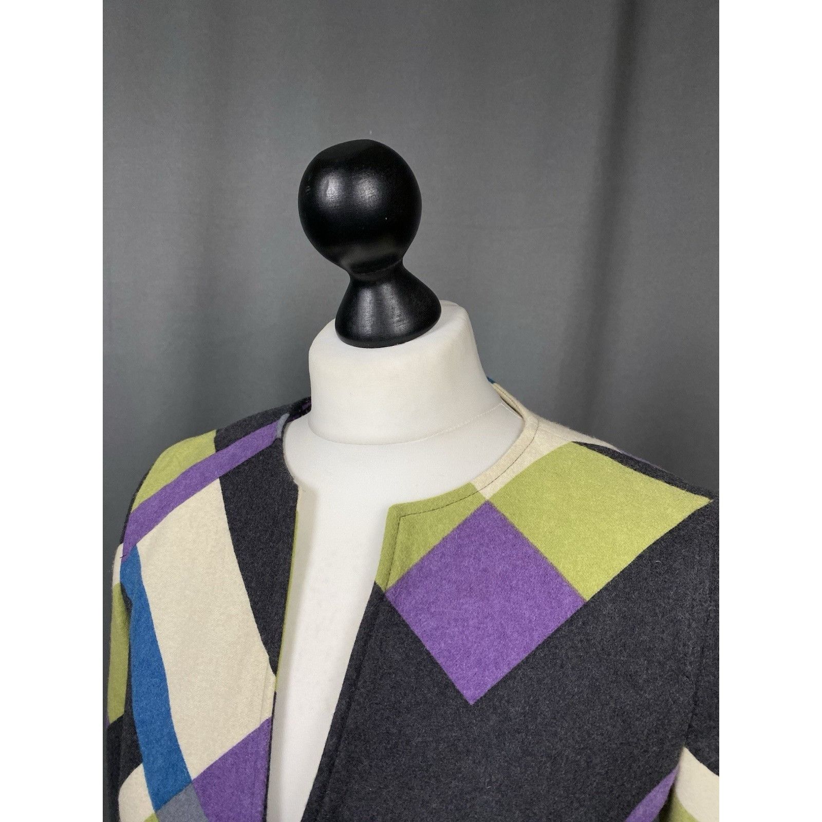 Versace Versace VTG Zip Front Multicolored Tailored Colarless Wool B Size M / US 6-8 / IT 42-44 - 5 Thumbnail
