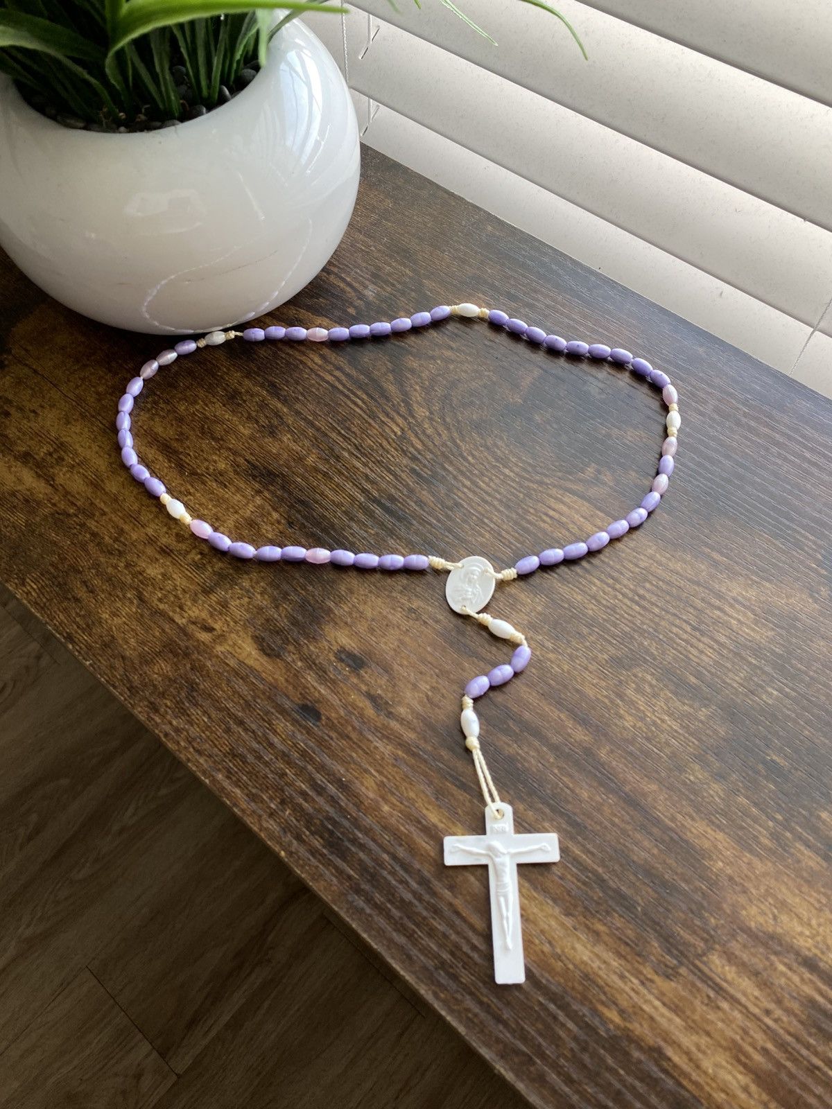 Other Vintage Y2K Rosary Beaded Necklace Size ONE SIZE - 1 Thumbnail