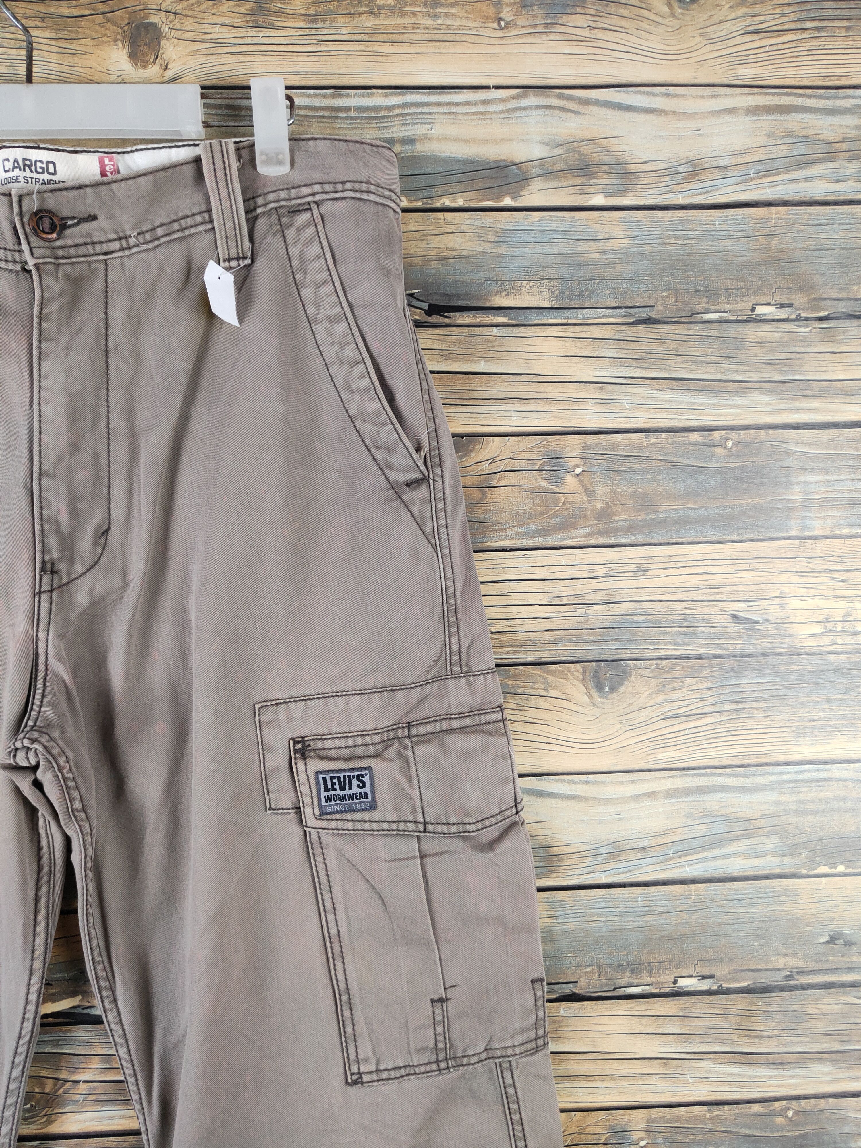 Levi's DL Levi's Brown Faded Multipocket Tactical Cargo Pants #1325 Size US 34 / EU 50 - 6 Thumbnail