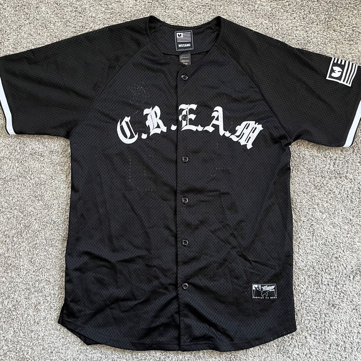 Wu-Tang Clan 🔴Wu-Tang Baseball Jersey Size Medium Rare Black WuTang Rza Size US M / EU 48-50 / 2 - 3 Thumbnail