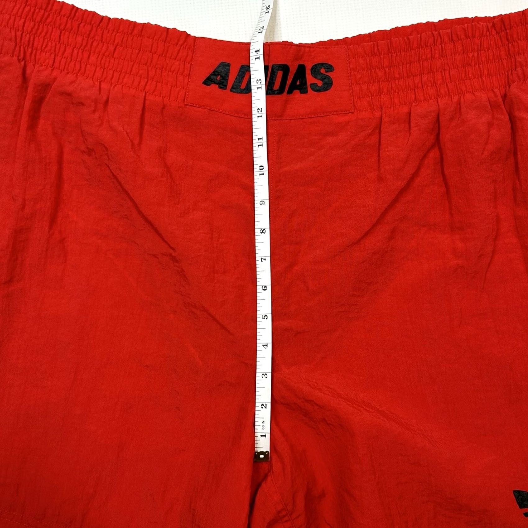 Adidas VINTAGE adidas Shorts Athletic Nylon Trefoil Spellout 80s 90s MENS XL Red Shorts Adidas Mens XL 80s 90s Size US 36 / EU 52 - 4 Thumbnail