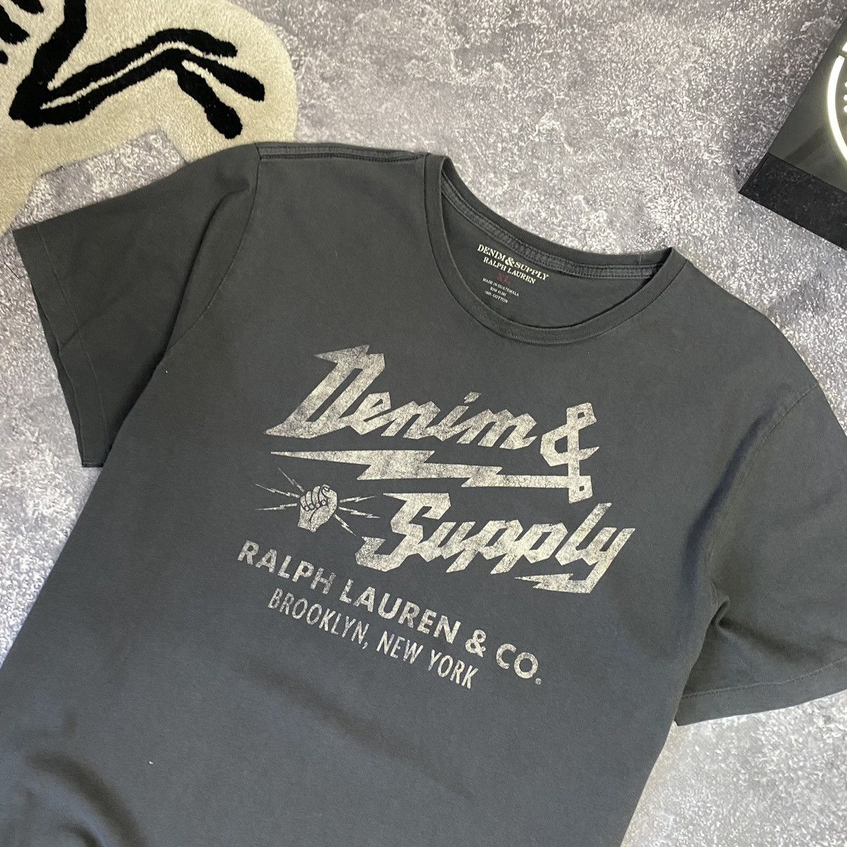 Polo Ralph Lauren Luxury Denim And Supply Ralph Lauren Big logo designer tee Size US XL / EU 56 / 4 - 2 Thumbnail