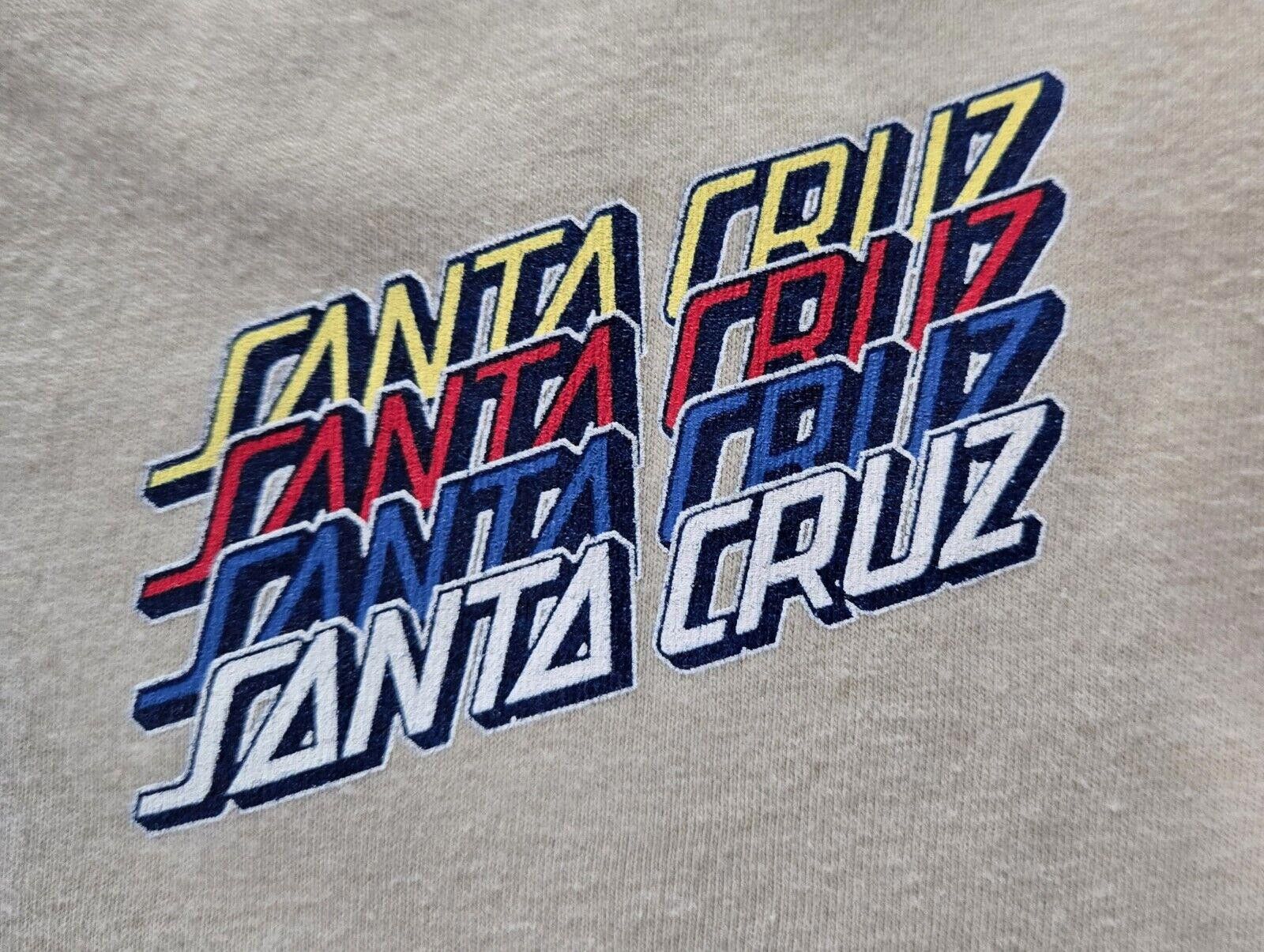 Designer Womens Tan Santa Cruz Skate T-shirt Size Medium Size M / US 6-8 / IT 42-44 - 7 Thumbnail