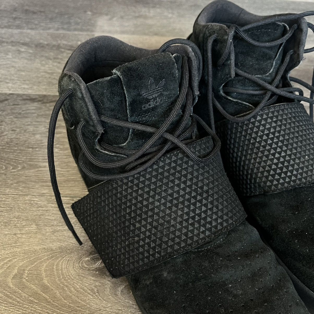 Adidas adidas Tubular Invader Strap Triple Black Sneakers BB1169 Size US 13 / EU 46 - 6 Thumbnail