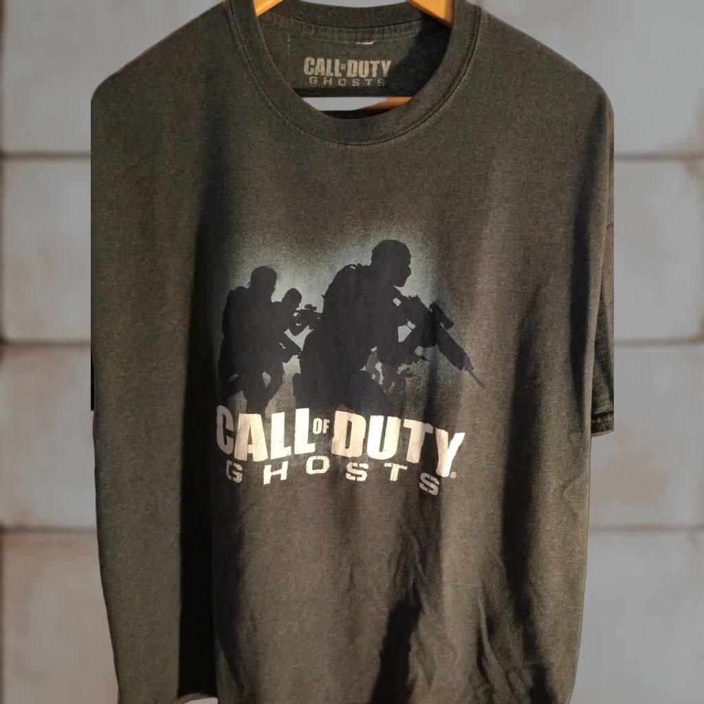 Vintage VINTAGE Call of Duty Ghosts T-Shirt XL Adult Gray Cotton Blend Short Sleeve Mens Size US XL / EU 56 / 4 - 1 Thumbnail