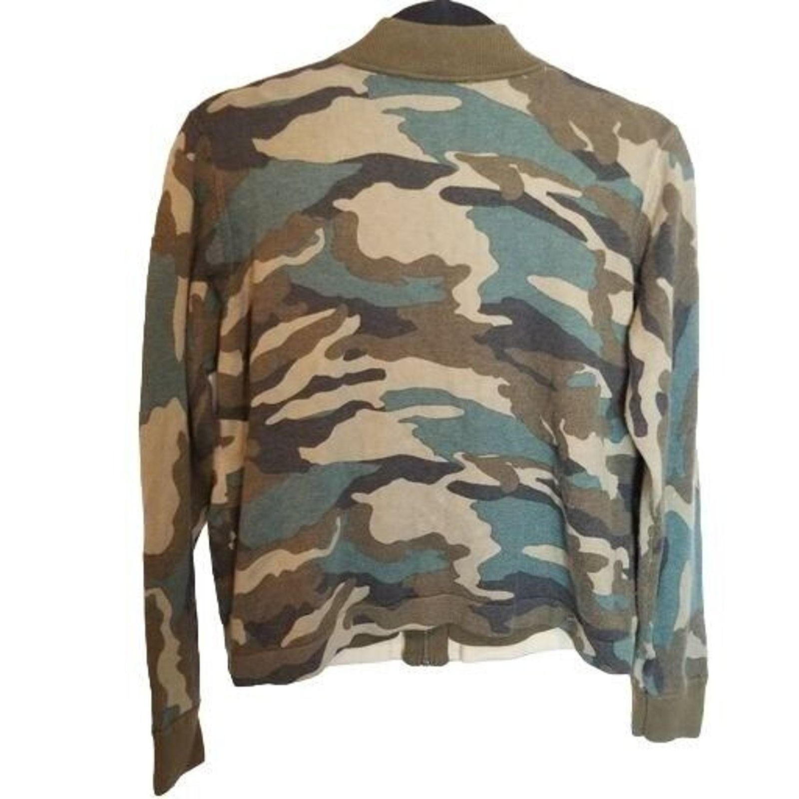 J.Crew J. Crew Womens Wool Camo Bomber Jacket Full Zip Size S Camo Size S / US 4 / IT 40 - 9 Thumbnail