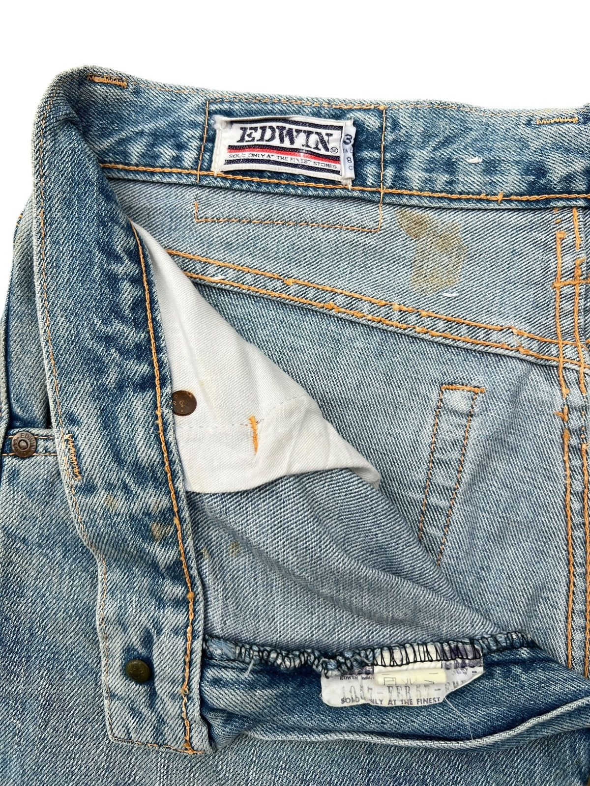Edwin Vintage Edwin Japan Distressed Denim Jeans 31x32 Size US 31 - 10 Thumbnail