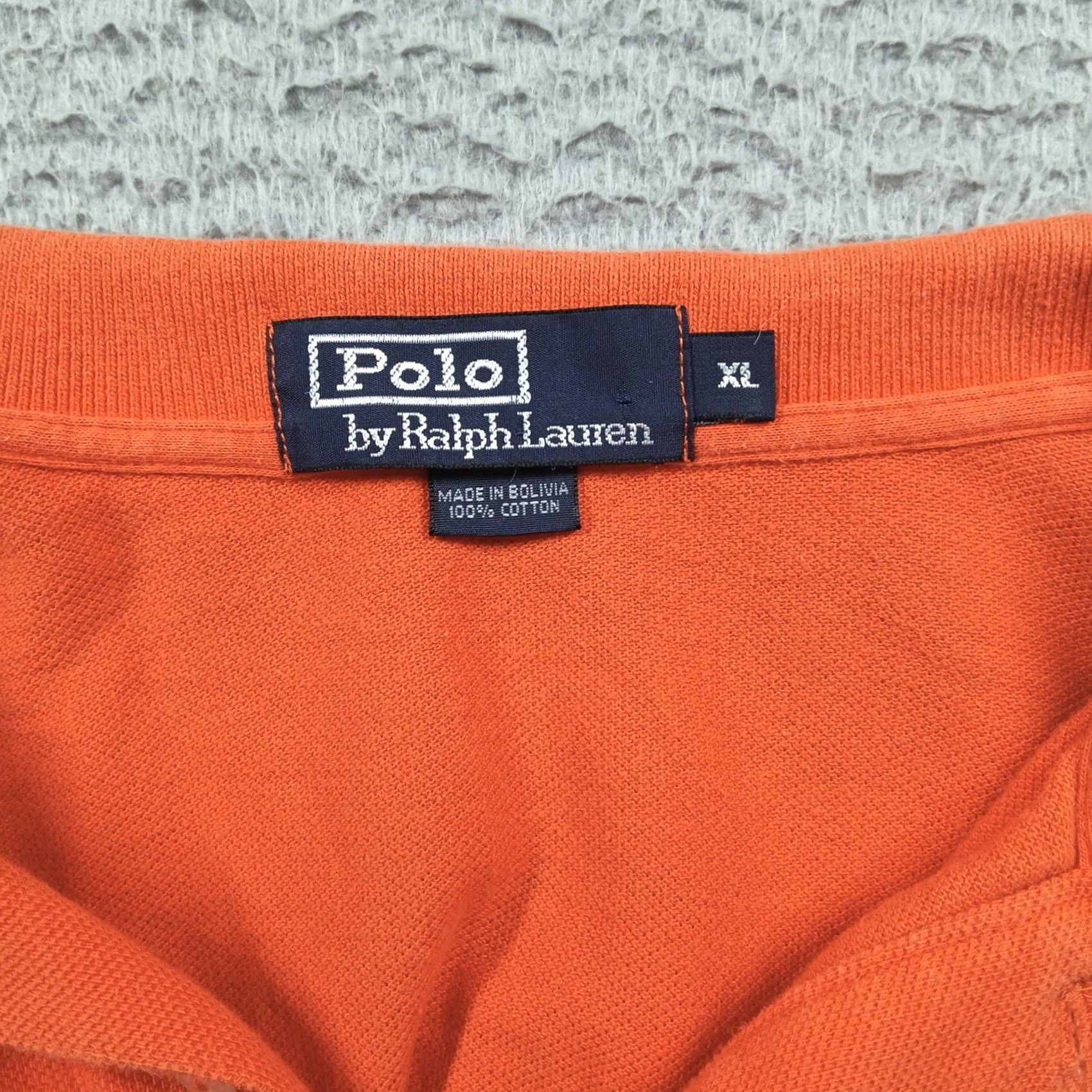 Polo Ralph Lauren Polo Ralph Lauren Polo Shirt XL Classic Fit 100% Cotton Orange Blue Pony EUC Mens Shirt Size US XL / EU 56 / 4 - 5 Thumbnail