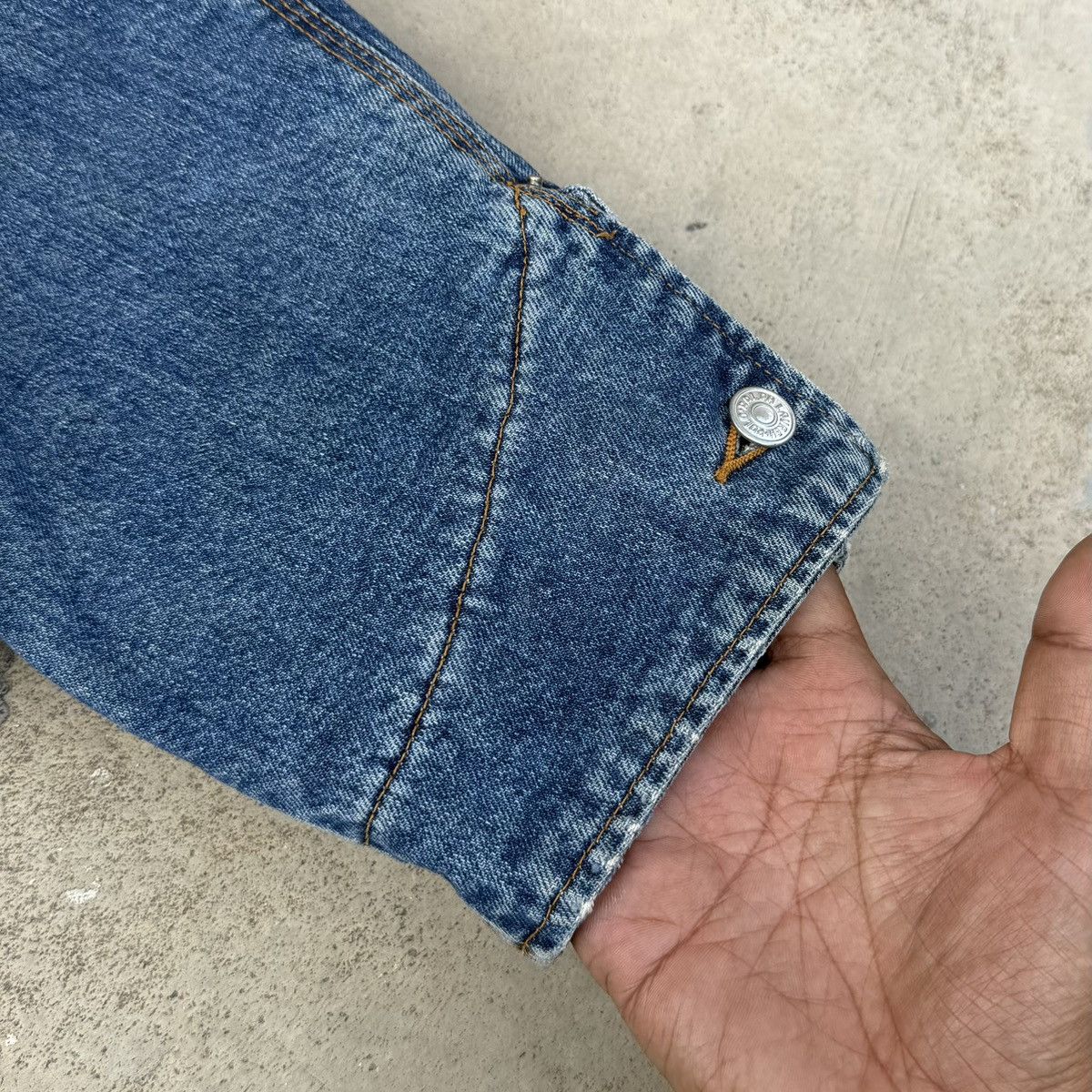 Polo Ralph Lauren Vintage Polo Ralph Lauren Denim Work Jacket Plaid Lining Size US L / EU 52-54 / 3 - 12 Thumbnail