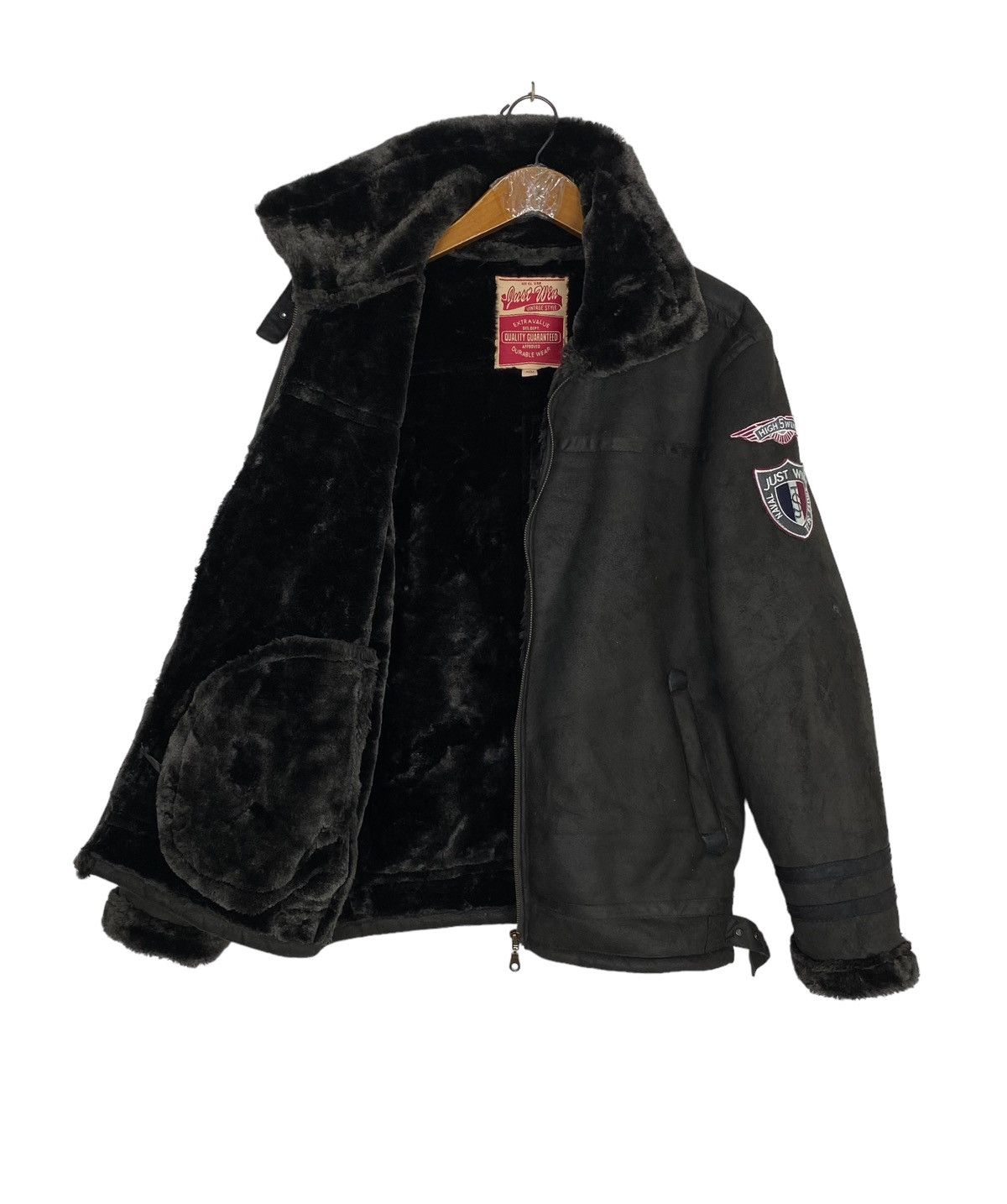 Japanese Brand Rare‼️ Shearling Jacket Just Win Size US M / EU 48-50 / 2 - 2 Thumbnail