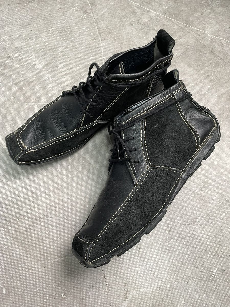 14th Addiction 14thaddiction style stitched leather lace up boots hype y2k Size US 8 / EU 41 - 5 Thumbnail