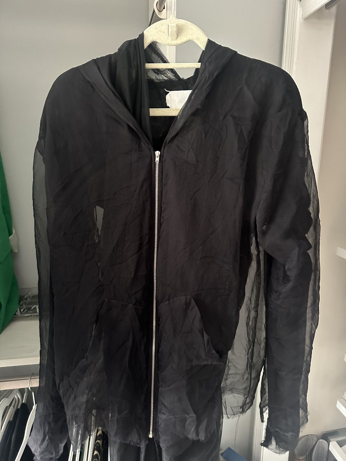 Maison Margiela Black silk organza jacket Size US L / EU 52-54 / 3 - 2 Thumbnail