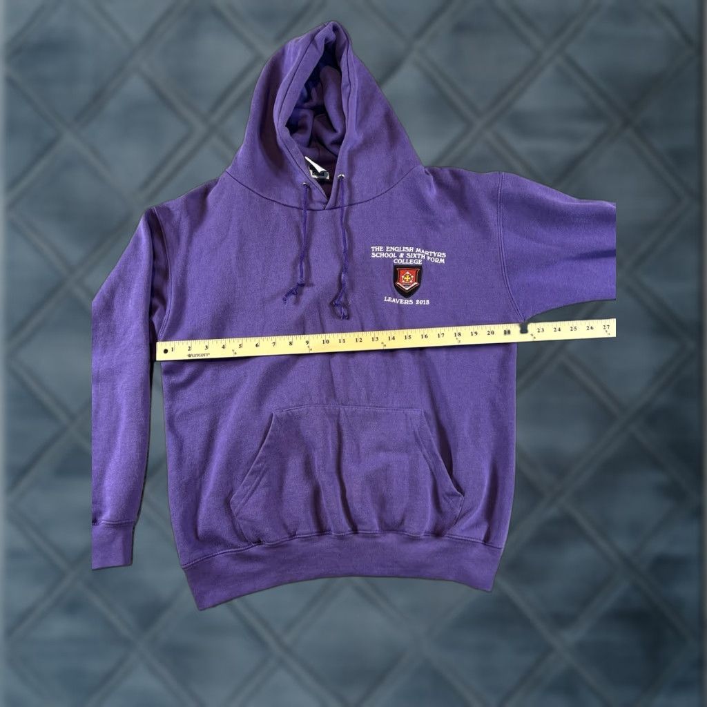 Vintage VINTAGE The English Martyrs School & Sixth Form 2013 College Purple Hoodie Size M Size US M / EU 48-50 / 2 - 1 Thumbnail