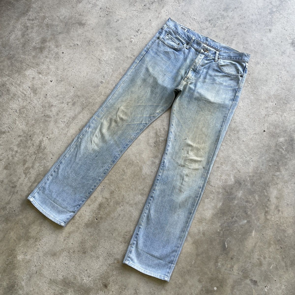 Edwin × Jean × Vintage W34💥 Rusty Wash Edwin Vintage Faded Jeans Denim Pants Size US 34 / EU 50 - 2 Thumbnail