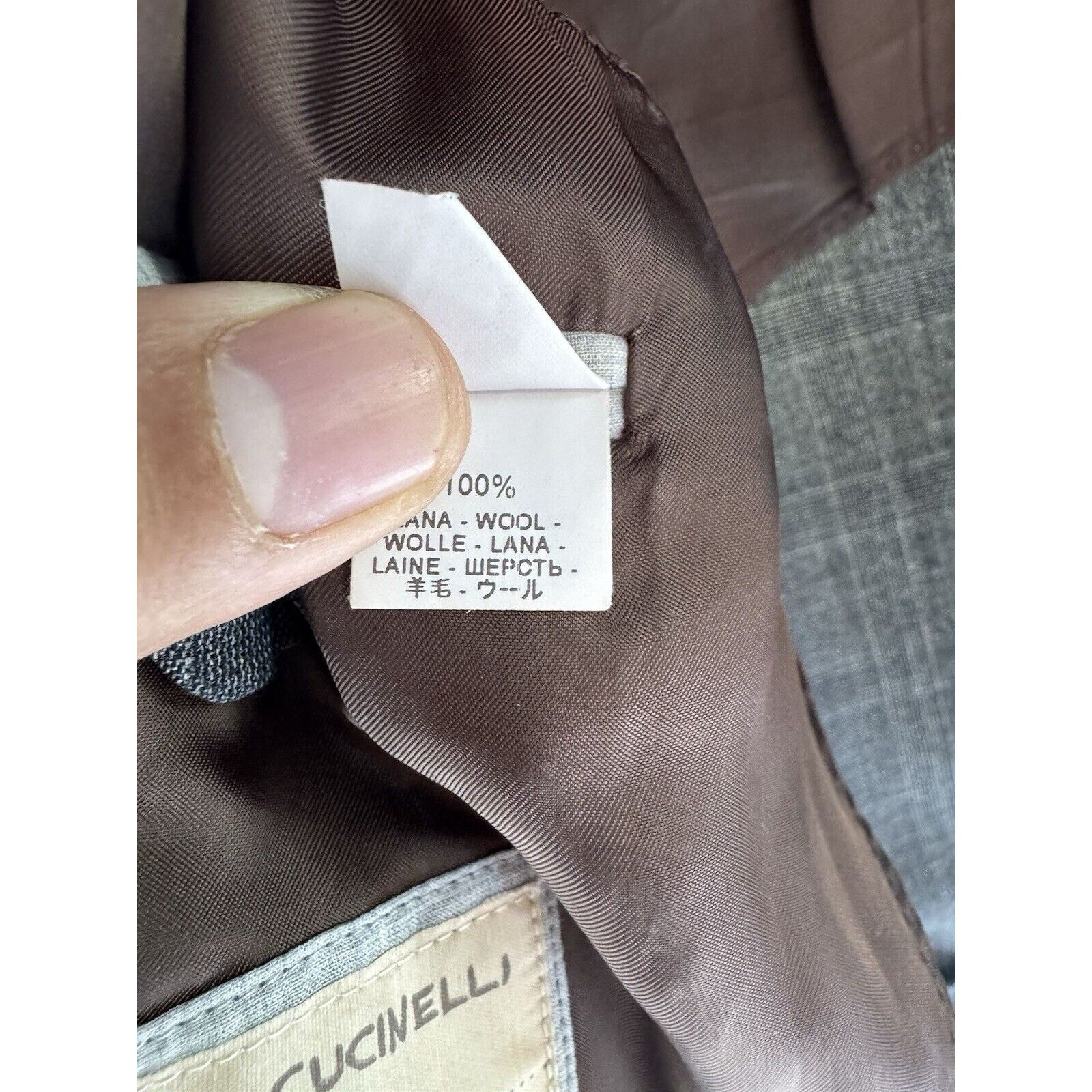 Brunello Cucinelli Brunello Cucinelli Blazer Jacket GlenPlaid 52/42 Unstructure Size 42R - 6 Thumbnail