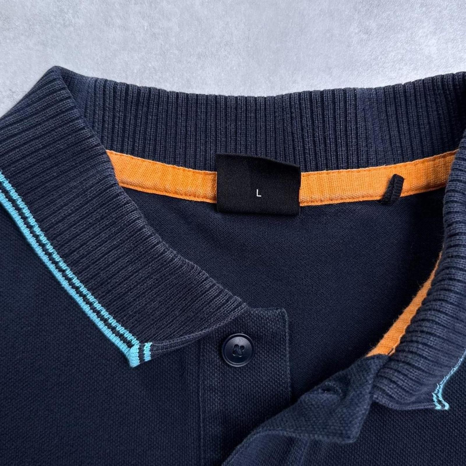 Hugo Boss Y2K Hugo Boss Navy Polo Shirt Size US L / EU 52-54 / 3 - 5 Thumbnail