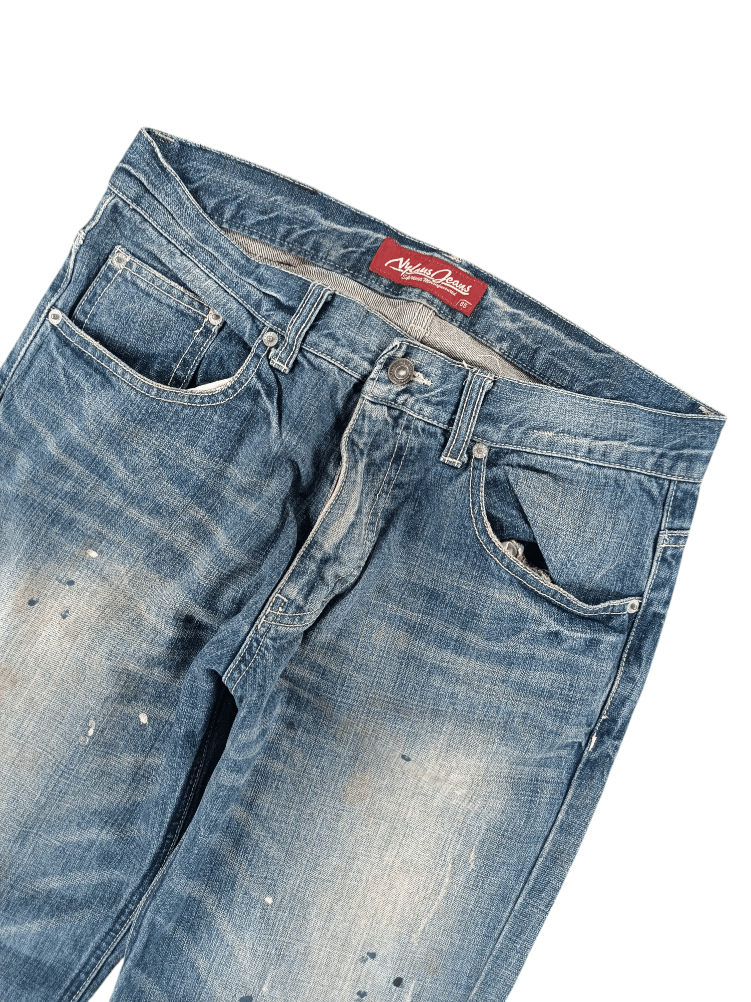 If Six Was Nine × Japanese Brand × Jean 🔥 VTG FLARED 🔥 Japanese Nylaus Rare Design Jeans Size US 30 / EU 46 - 21 Thumbnail
