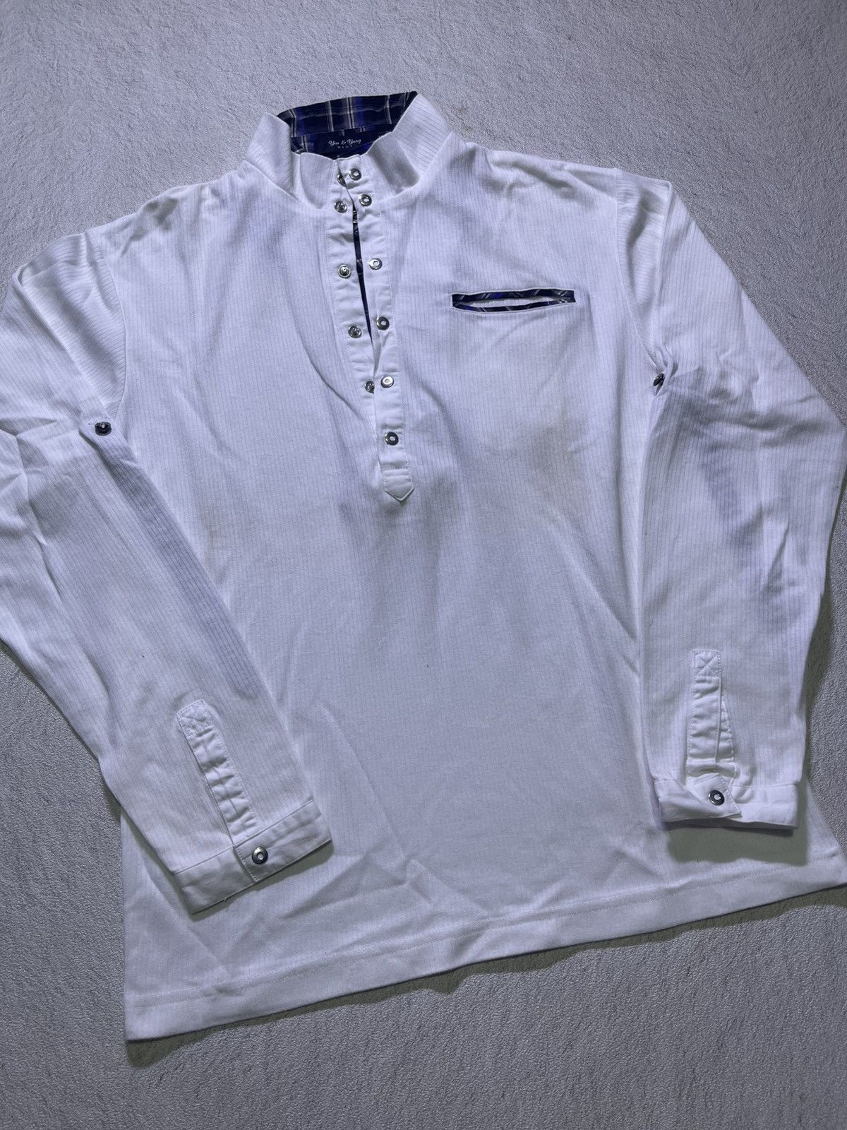 Japanese Brand Y2K YIN & YANG long sleeve t-shirt with double layer pattern Size US M / EU 48-50 / 2 - 2 Thumbnail