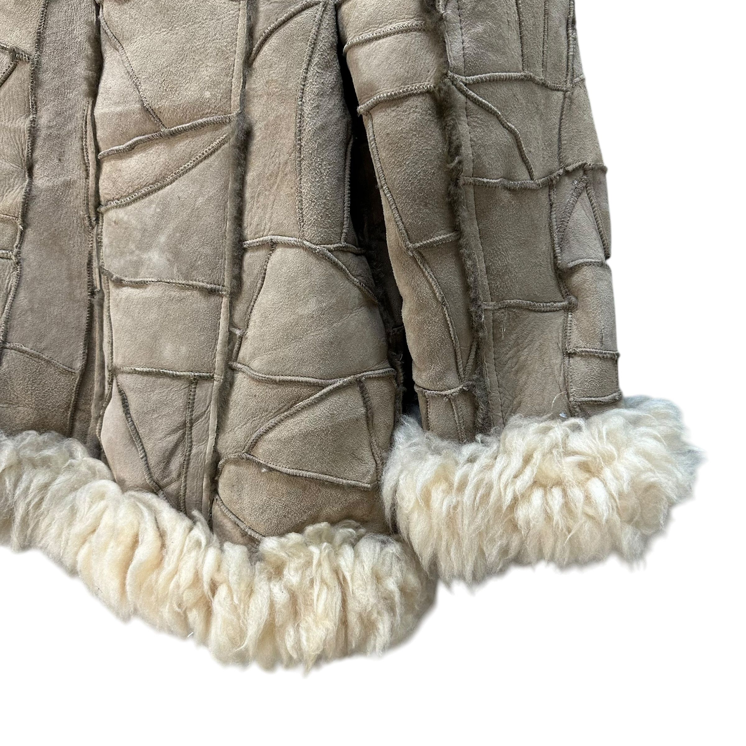 Vintage Vintage 90's Unbrand Sheepskin Fur Leather Jacket #A79-1910 Size S / US 4 / IT 40 - 13 Thumbnail