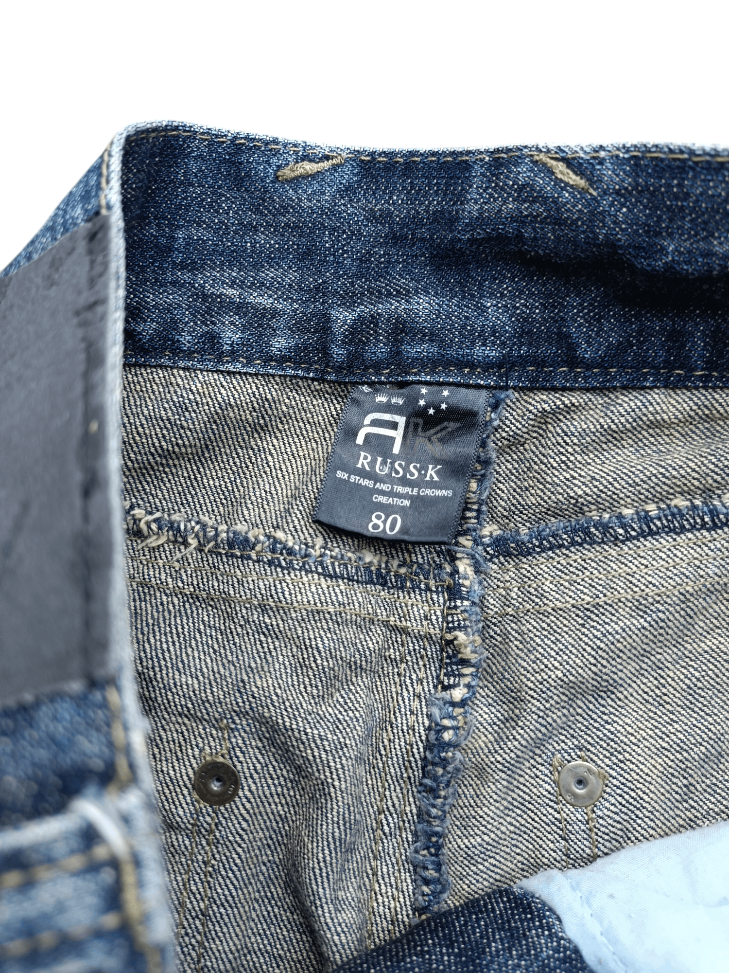 If Six Was Nine × Japanese Brand × Le Grande Bleu (L.G.B.) FLARED Distressed Japanese Brand RUSS-K Bootcut Denim Size US 30 / EU 46 - 16 Thumbnail