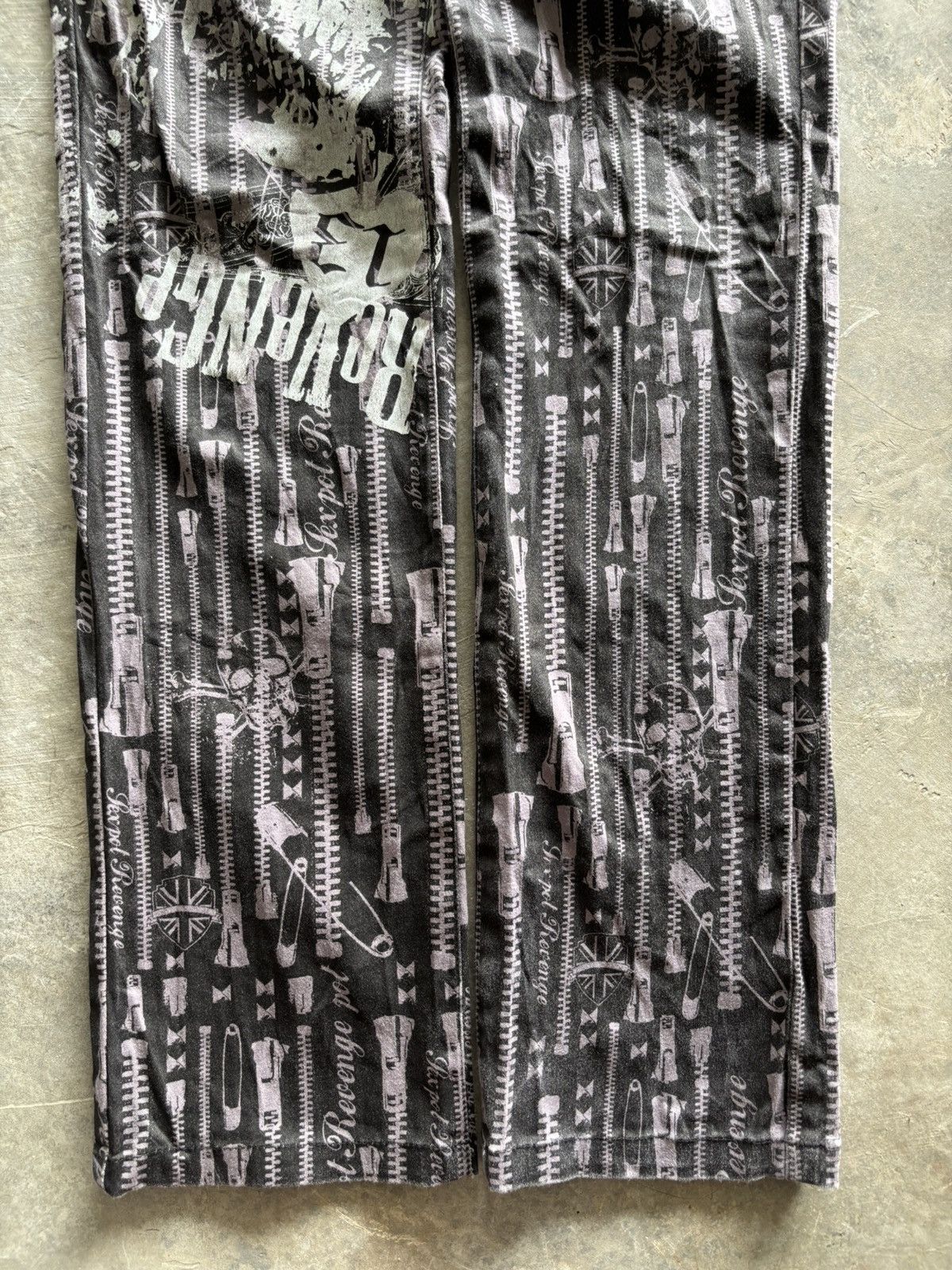 Sex Pot ReVeNGe y2k sex pot revenge punk gothic overprint pant skull anarchy Size US 28 / EU 44 - 12 Thumbnail