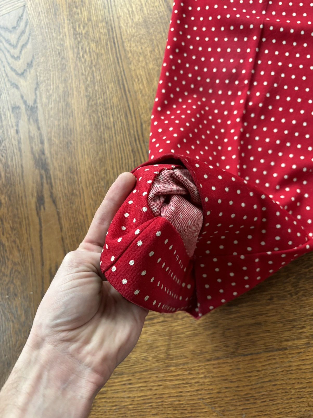Vintage True Vintage Polka Dot Suit 1970s Two Piece Costume Set Size 34S - 14 Thumbnail