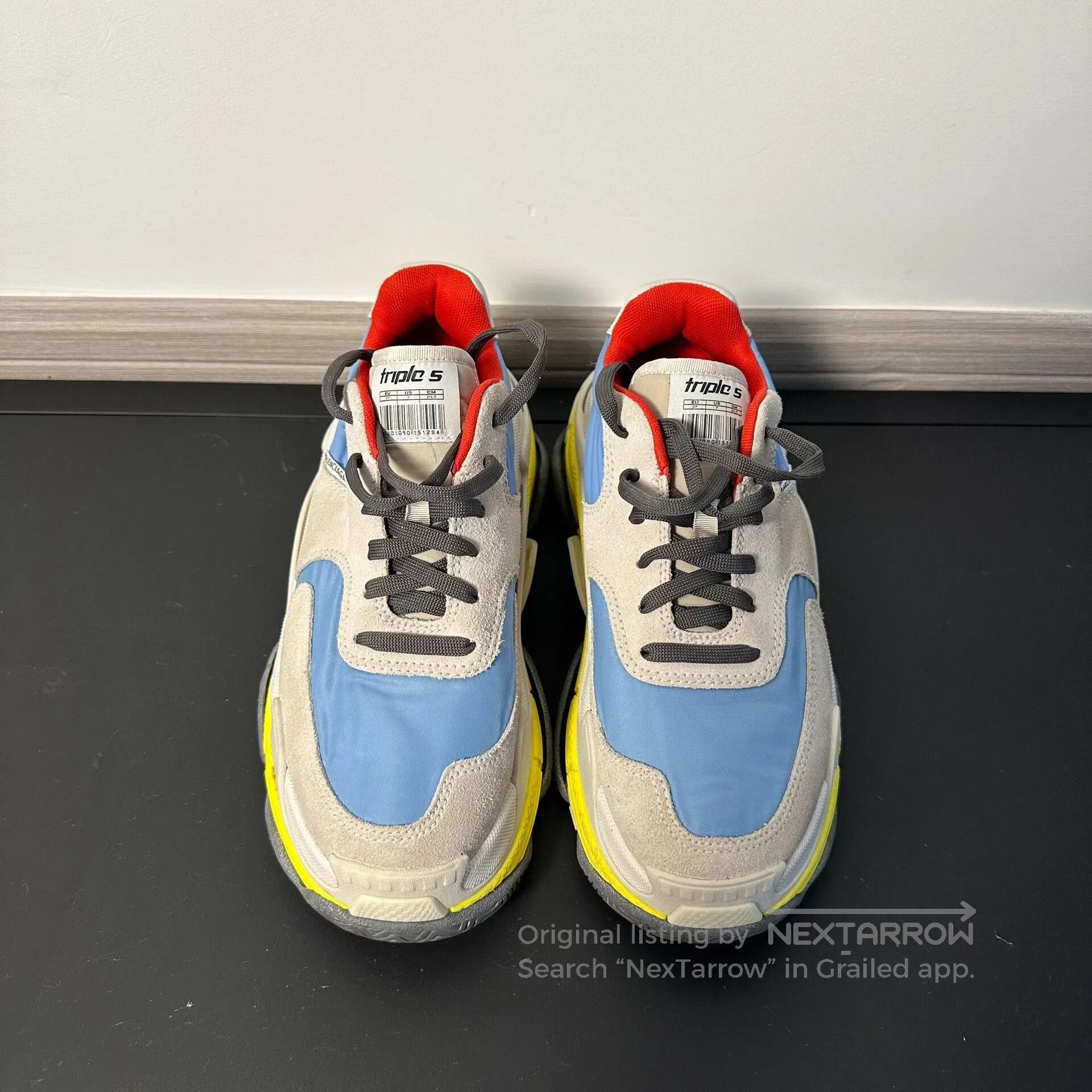 Balenciaga balenciaga triple s sneakers blue yellow size 37. Size US 6 / EU 39 - 1 Thumbnail