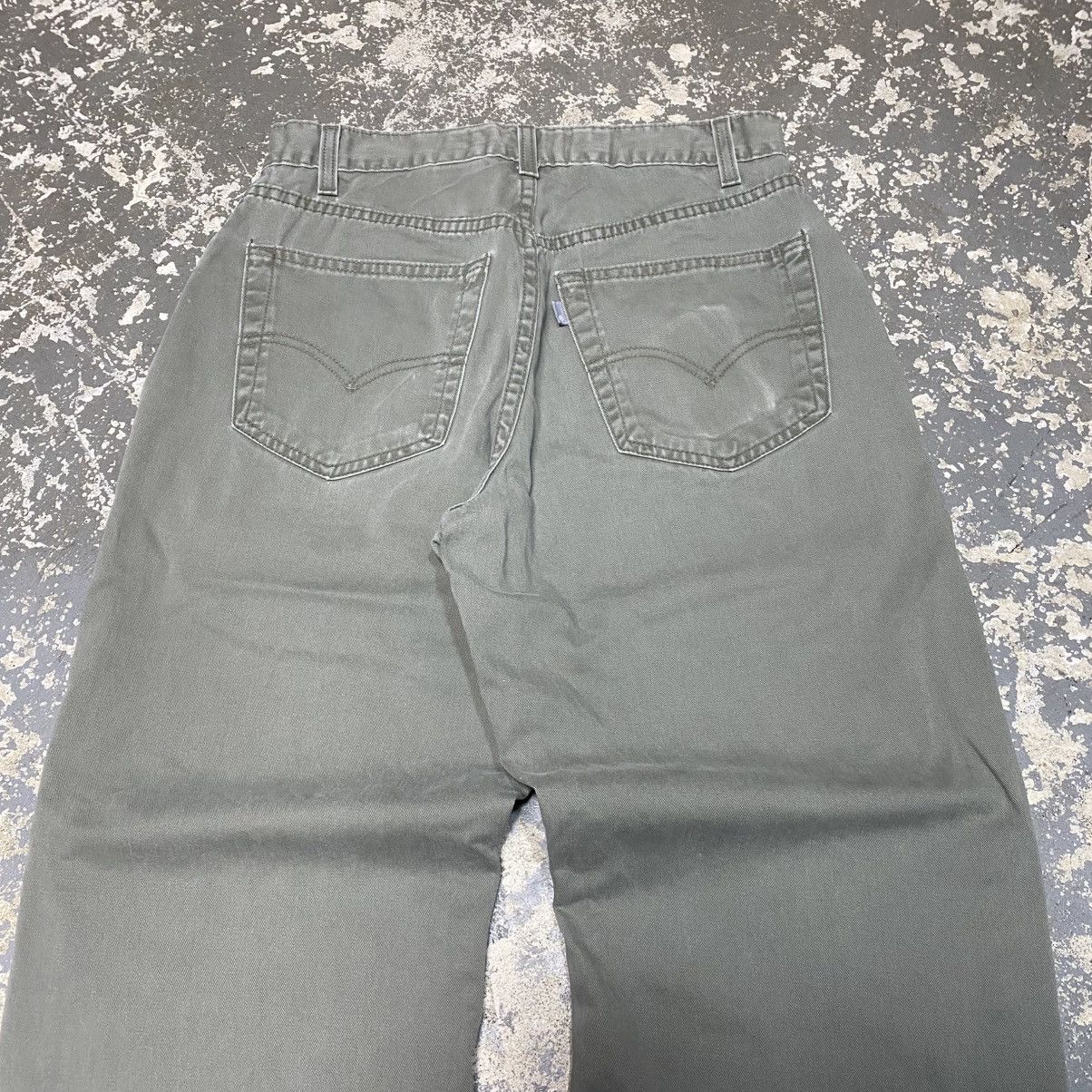 JNCO × Levi's × Vintage Vintage Levi’s Silvertab Loose Baggy Green Work Pants 90s Size US 29 - 12 Thumbnail