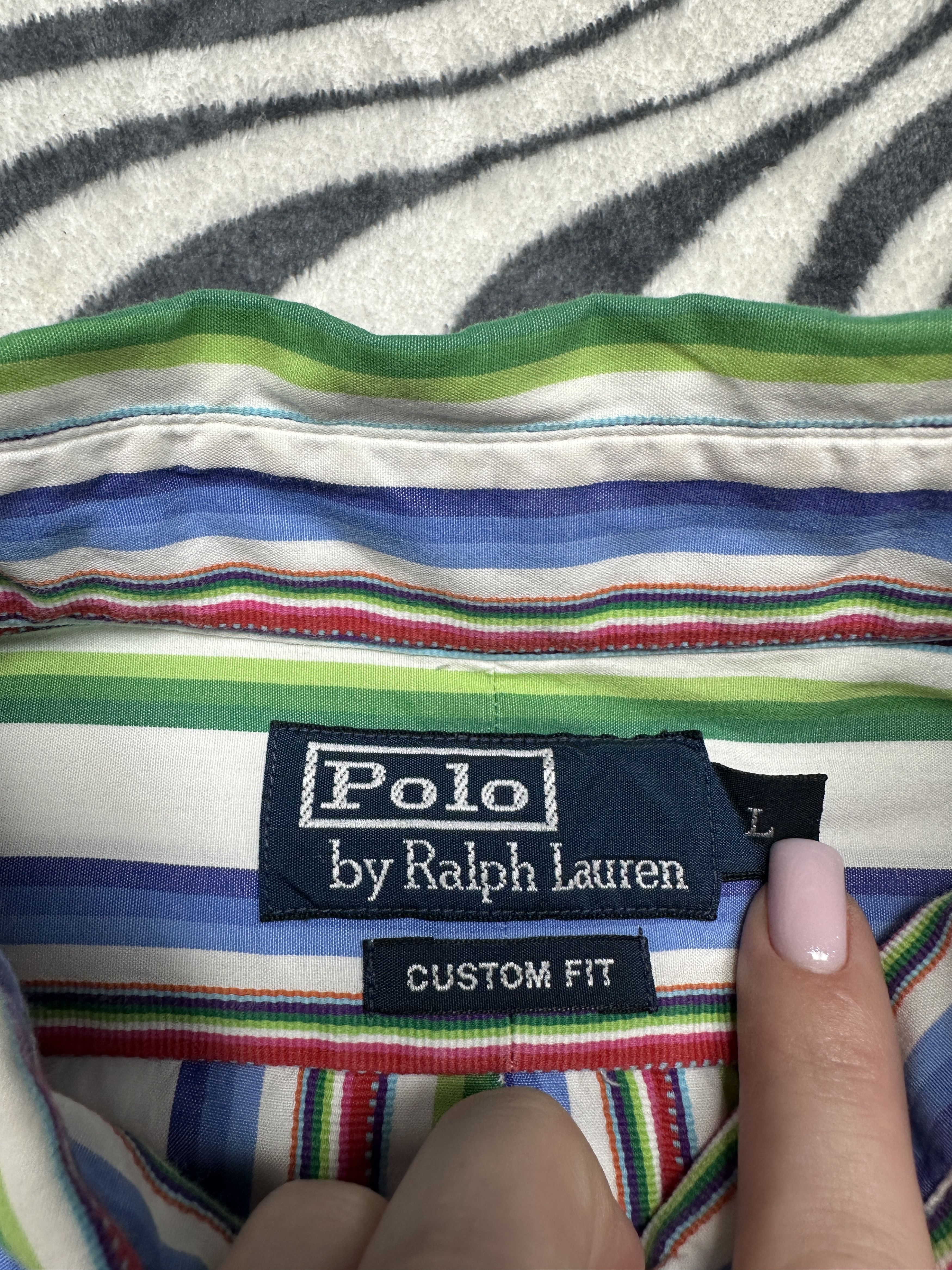 Polo Ralph Lauren Polo Ralph Lauren Mens Long Sleeve Striped Shirt Size US L / EU 52-54 / 3 - 4 Thumbnail
