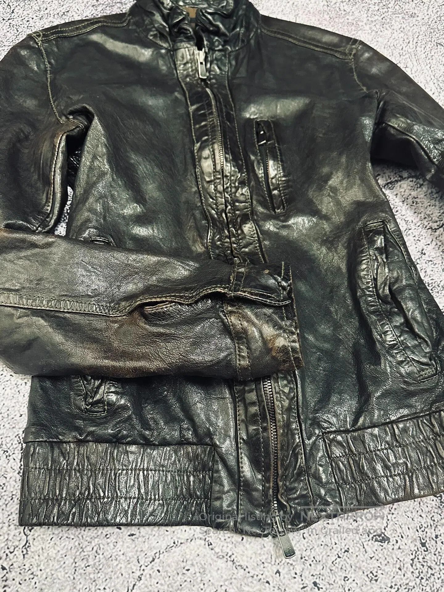 Isamu Katayama Backlash Black Pioneer Lambskin Leather Jacket. Size US M / EU 48-50 / 2 - 4 Thumbnail