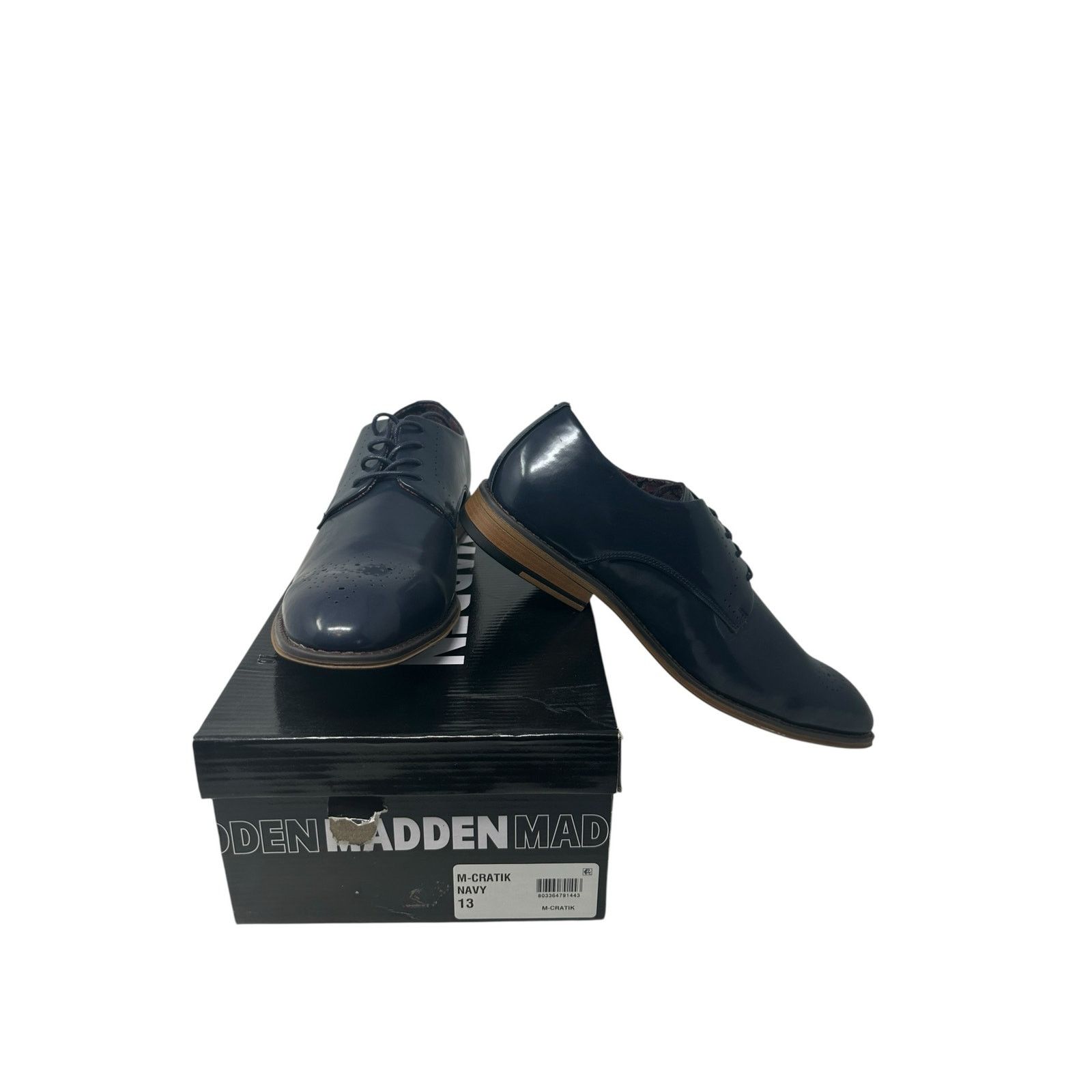Madden NYC Madden Cratik Derby navy oxford dress shoes size 12 Size US 12 / EU 45 - 12 Thumbnail