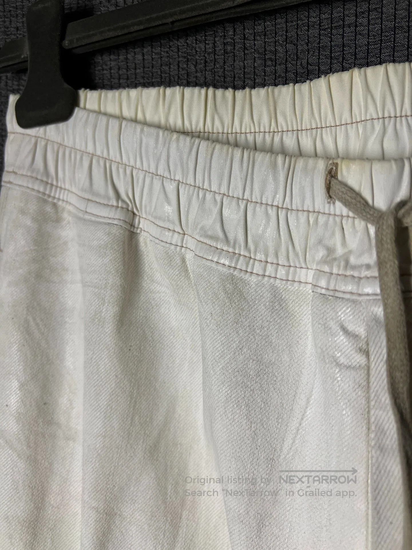 Rick Owens Rick Owens White Waxed Shorts. Size US 38 / EU 54 - 5 Thumbnail