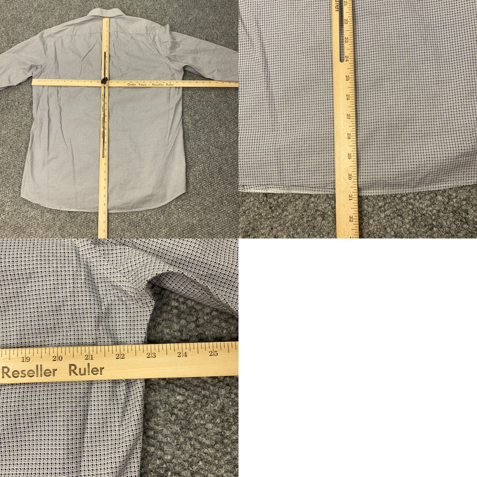 English Laundry English Laundry Shirt Mens Large White/Blue Striped Long Sleeve Button Up Size US L / EU 52-54 / 3 - 8 Thumbnail