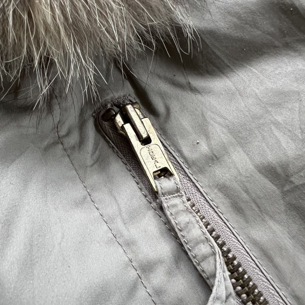 Le Grande Bleu (L.G.B.) 2000s Moussy Apocalyps Style Trim Racoon Fur Jacket Size US S / EU 44-46 / 1 - 6 Thumbnail