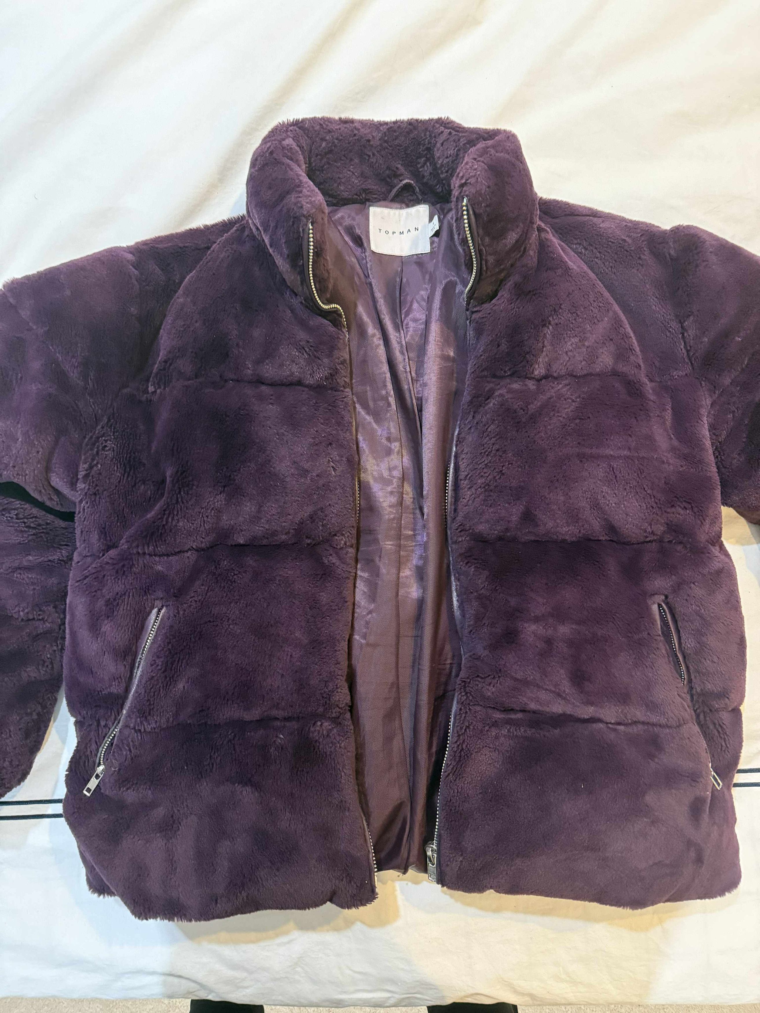 Topman Topman Purple Puffer Jacket Size US S / EU 44-46 / 1 - 1 Thumbnail