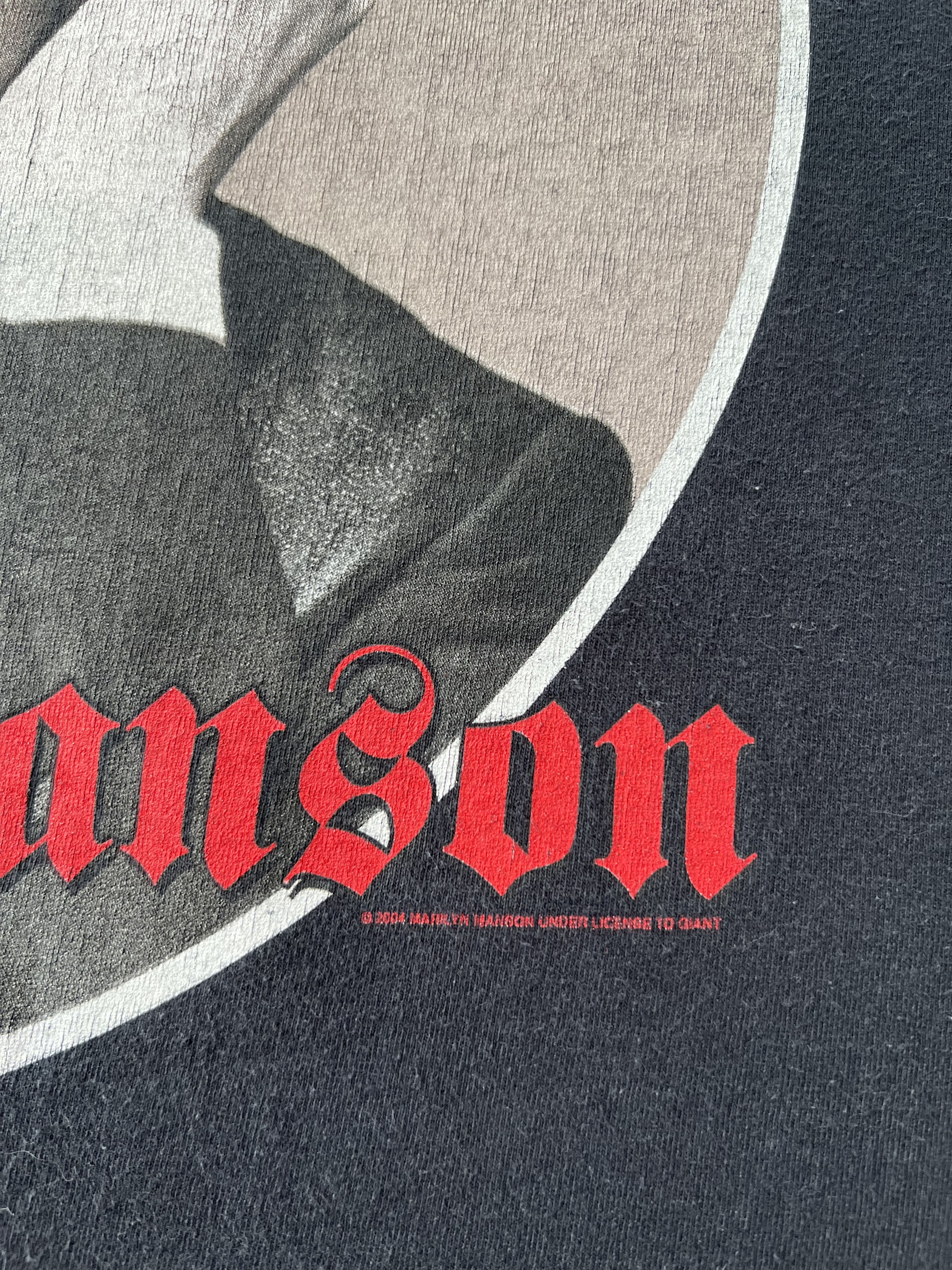 Band Tees Vintage 2004 Marilyn Manson Against All Gods Black T-shirt Size US S / EU 44-46 / 1 - 5 Thumbnail