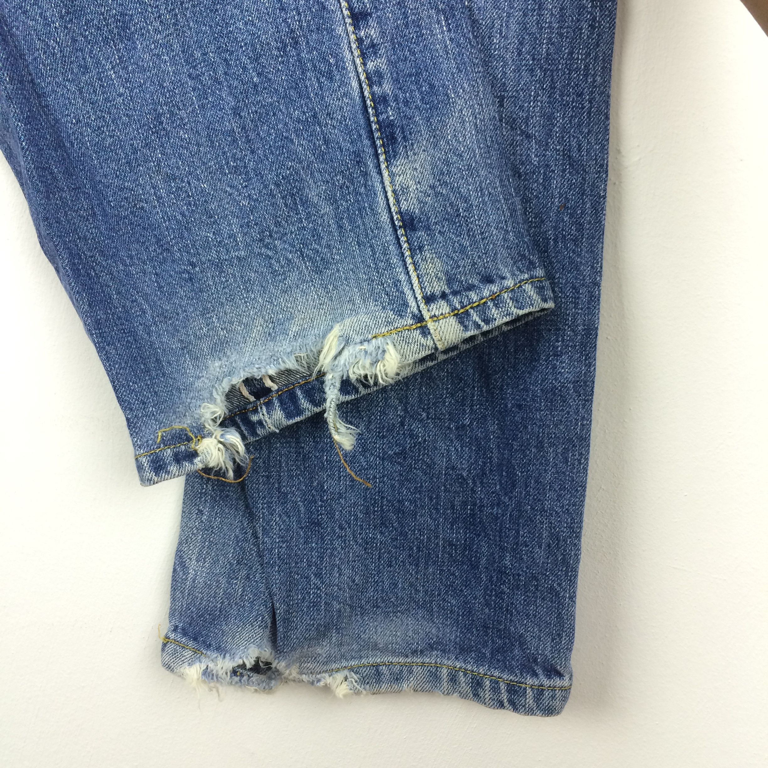 Levi's Vintage Clothing × Nirvana X32 VTG LEVIS BIG E SELVEDGE RIPPED JEANS KURT COBAIN STYLE Size US 31 - 10 Thumbnail