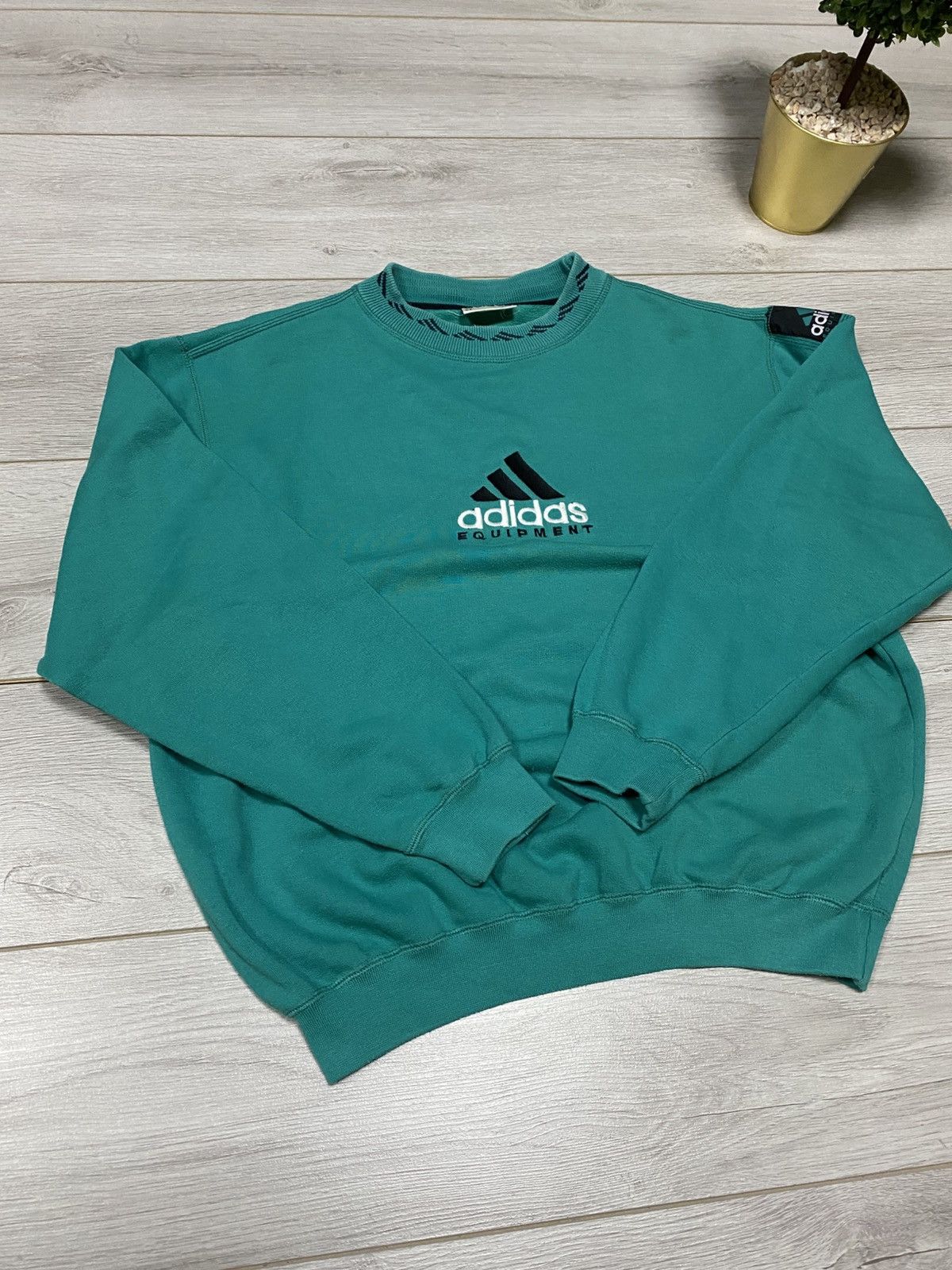 Adidas Adidas Equipment 90s monogram vintage sweatshirt big logo Size US M / EU 48-50 / 2 - 7 Thumbnail