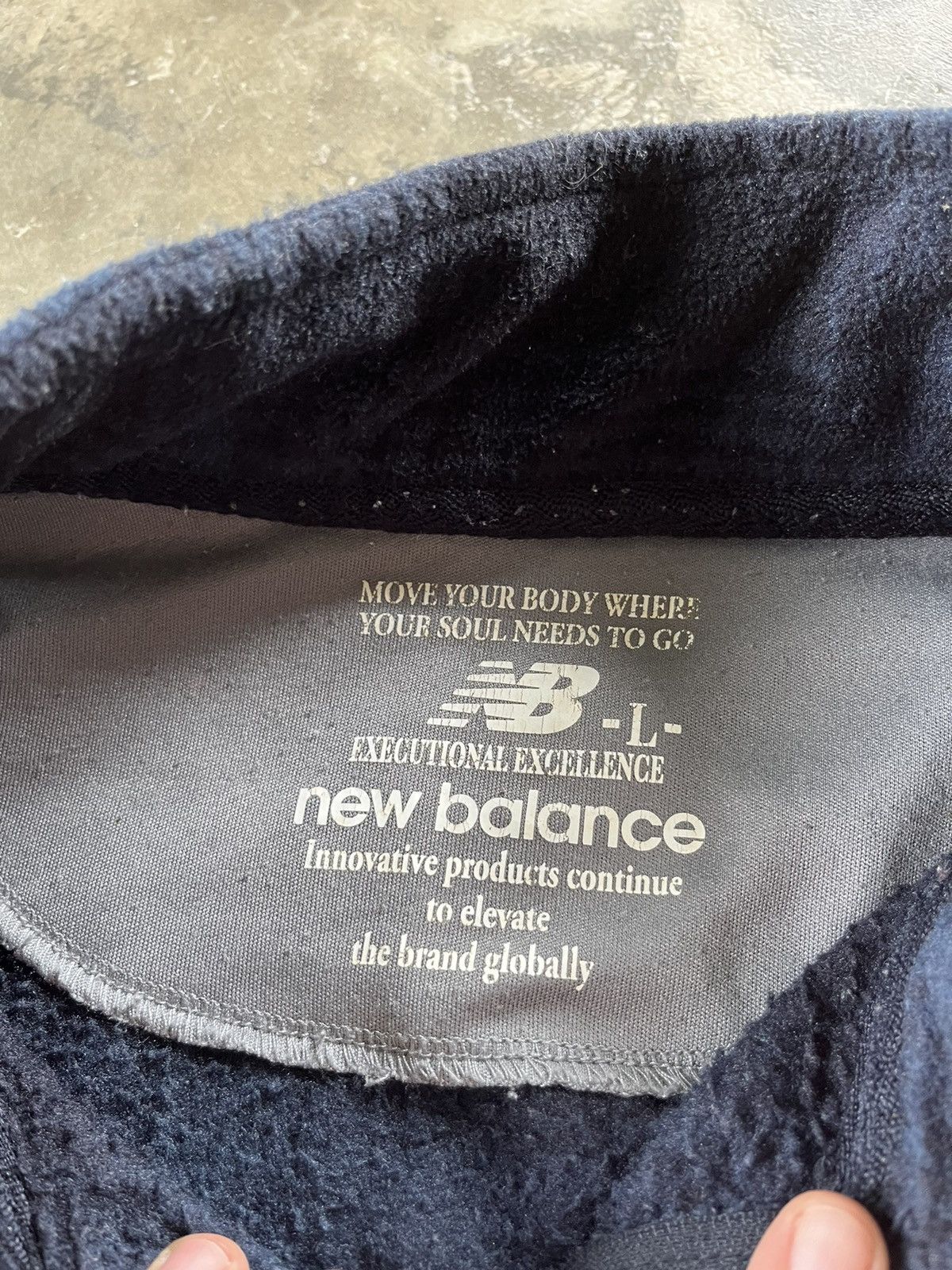 New Balance × Vintage 🔥New Balance Zipper Fleece Sweater Size US L / EU 52-54 / 3 - 4 Thumbnail